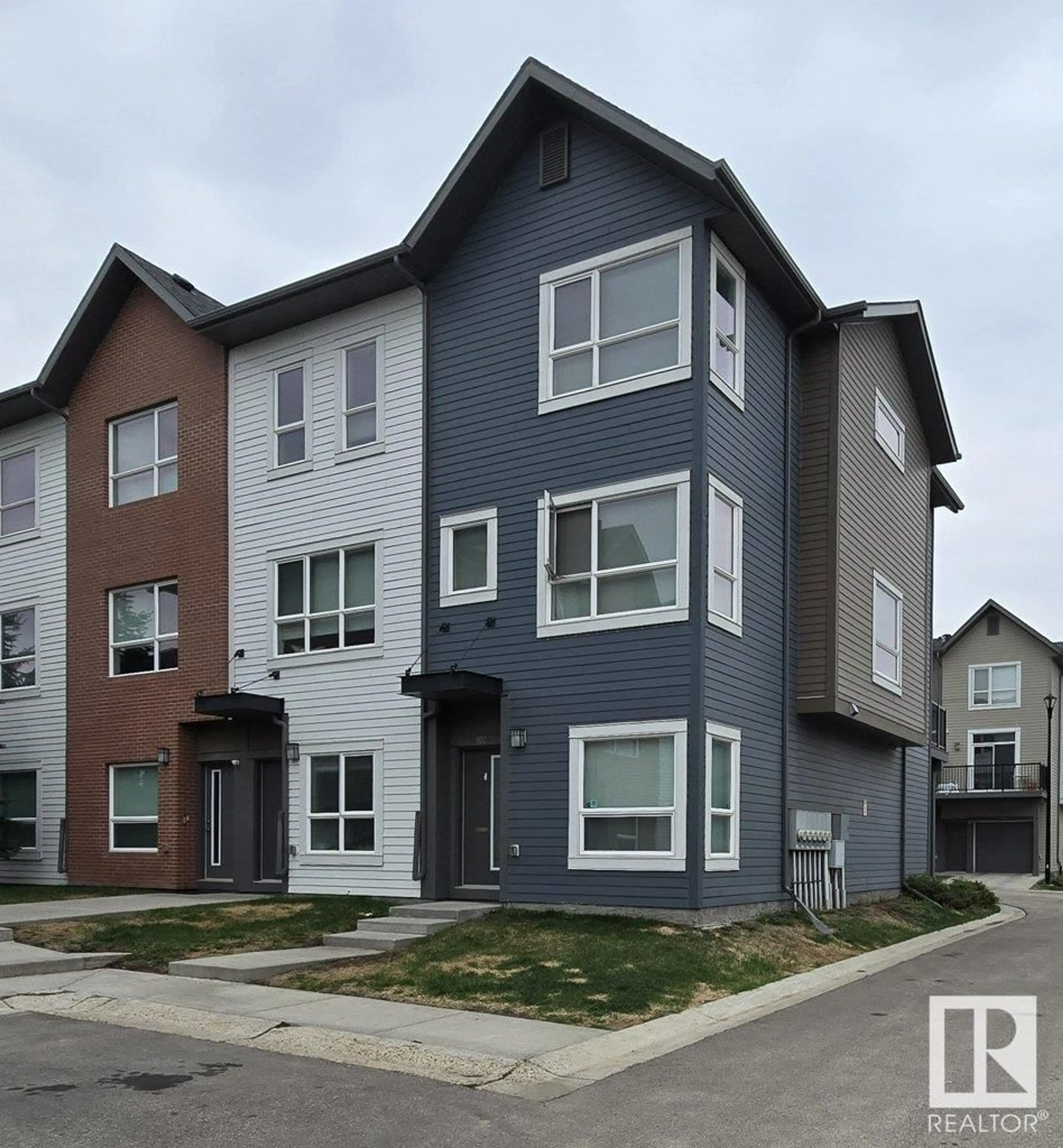 Home with vinyl exterior material, street for #102 - 2560 PEGASUS BV, Edmonton Alberta T5E6V4