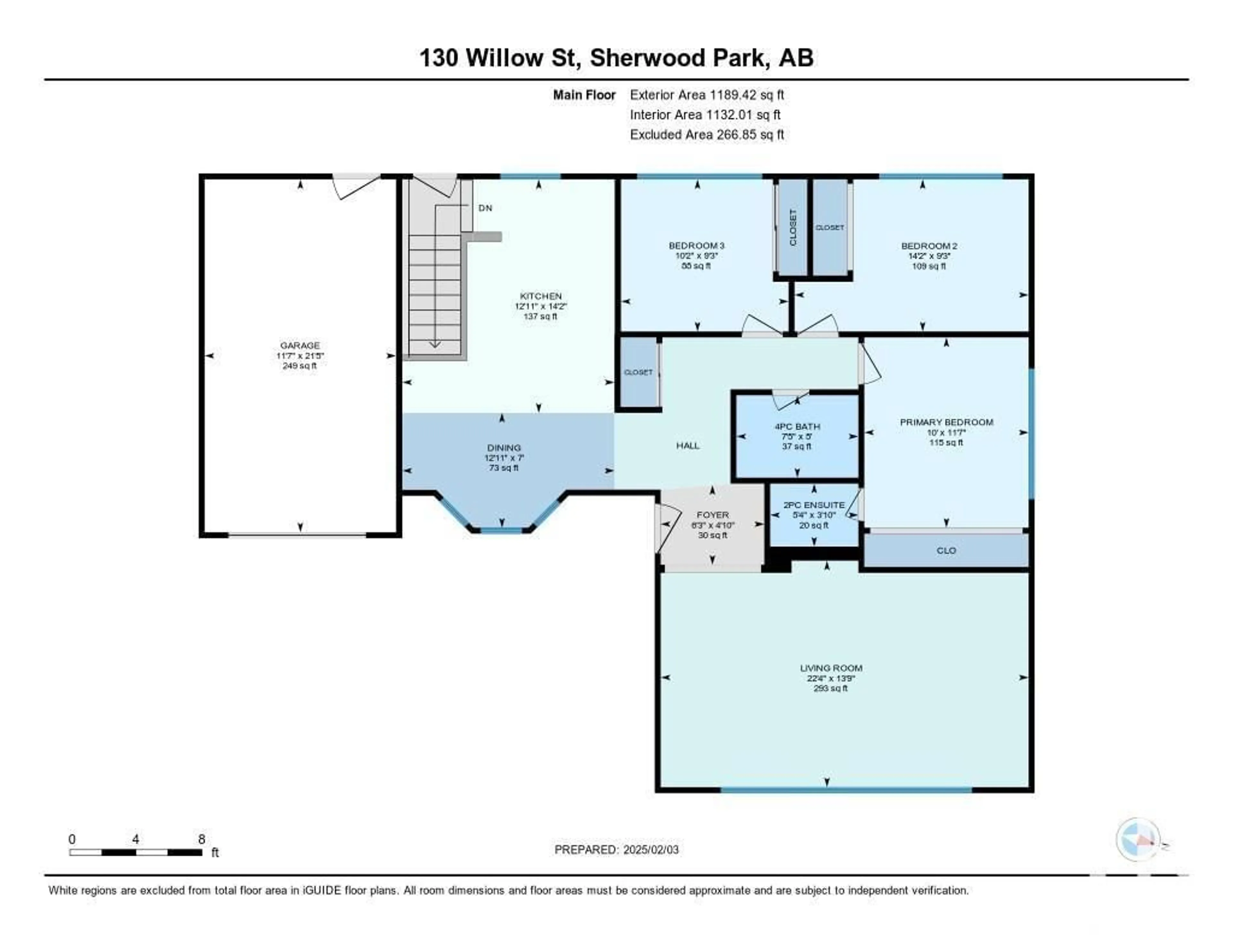 Floor plan for 130 WILLOW ST, Sherwood Park Alberta T8A1P1