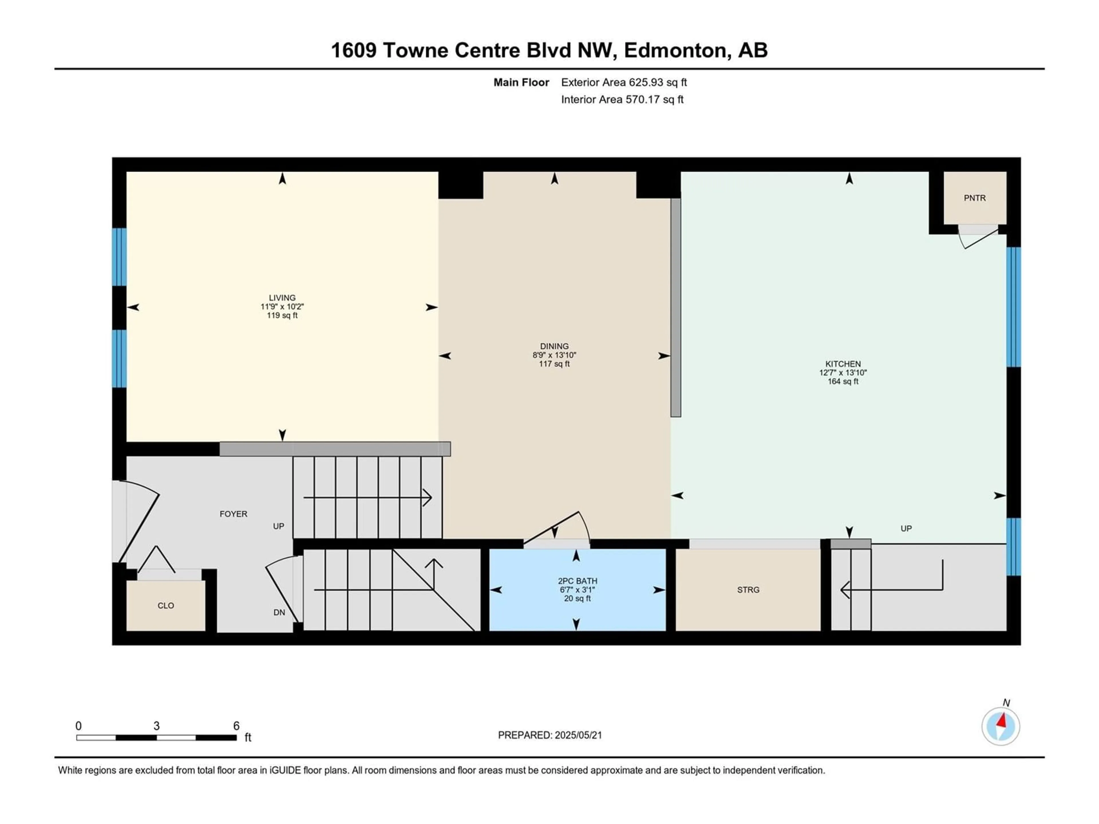 Floor plan for 1609 TOWNE CENTRE BV, Edmonton Alberta T6R0S3