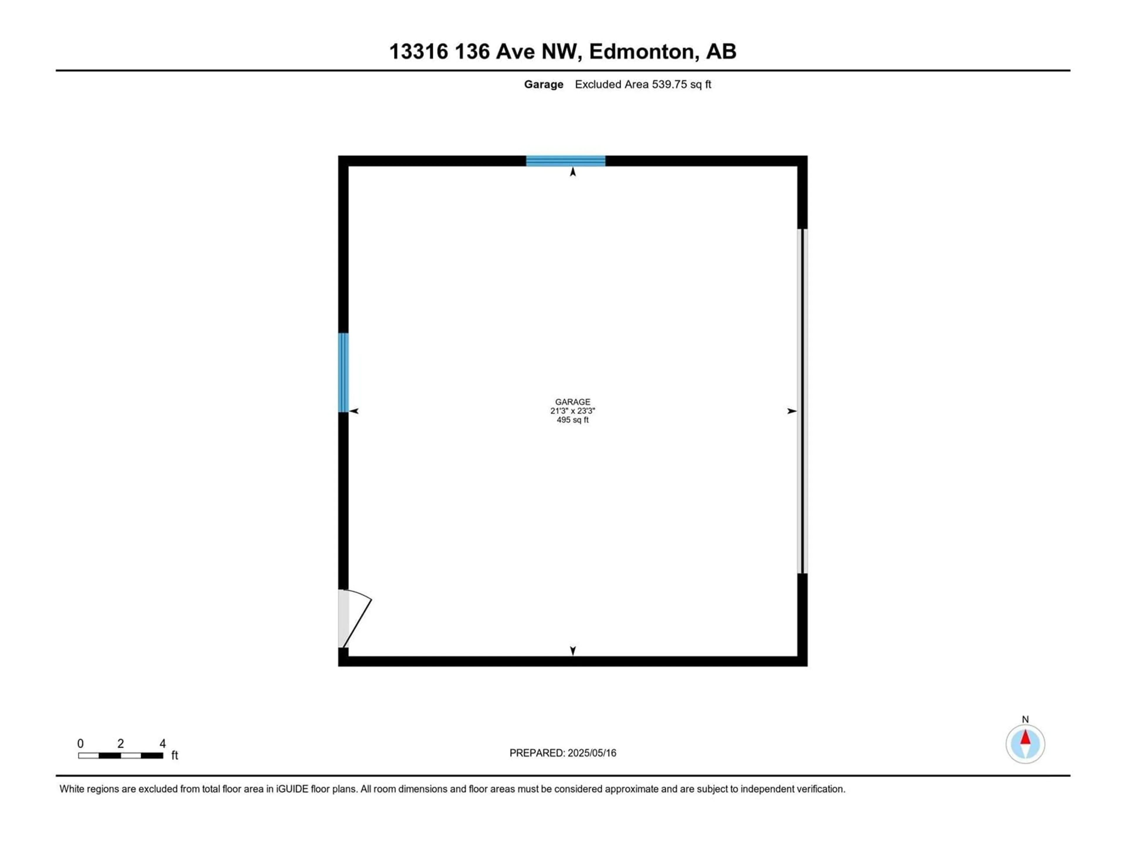 Floor plan for 13316 136 AV, Edmonton Alberta T5L4B3