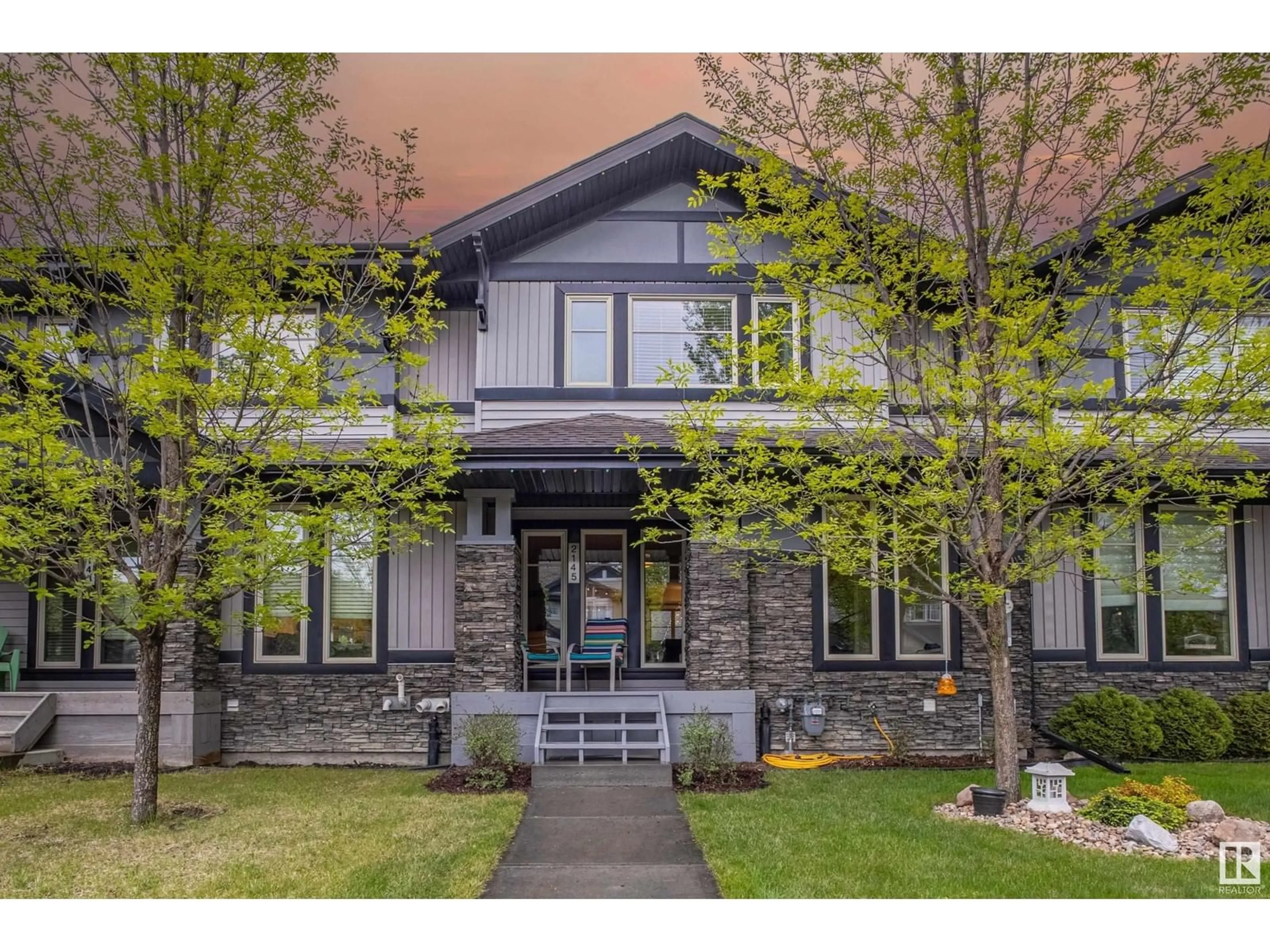 Home with brick exterior material, street for SW - 2145 AUSTIN LINK LI, Edmonton Alberta T6W0L1