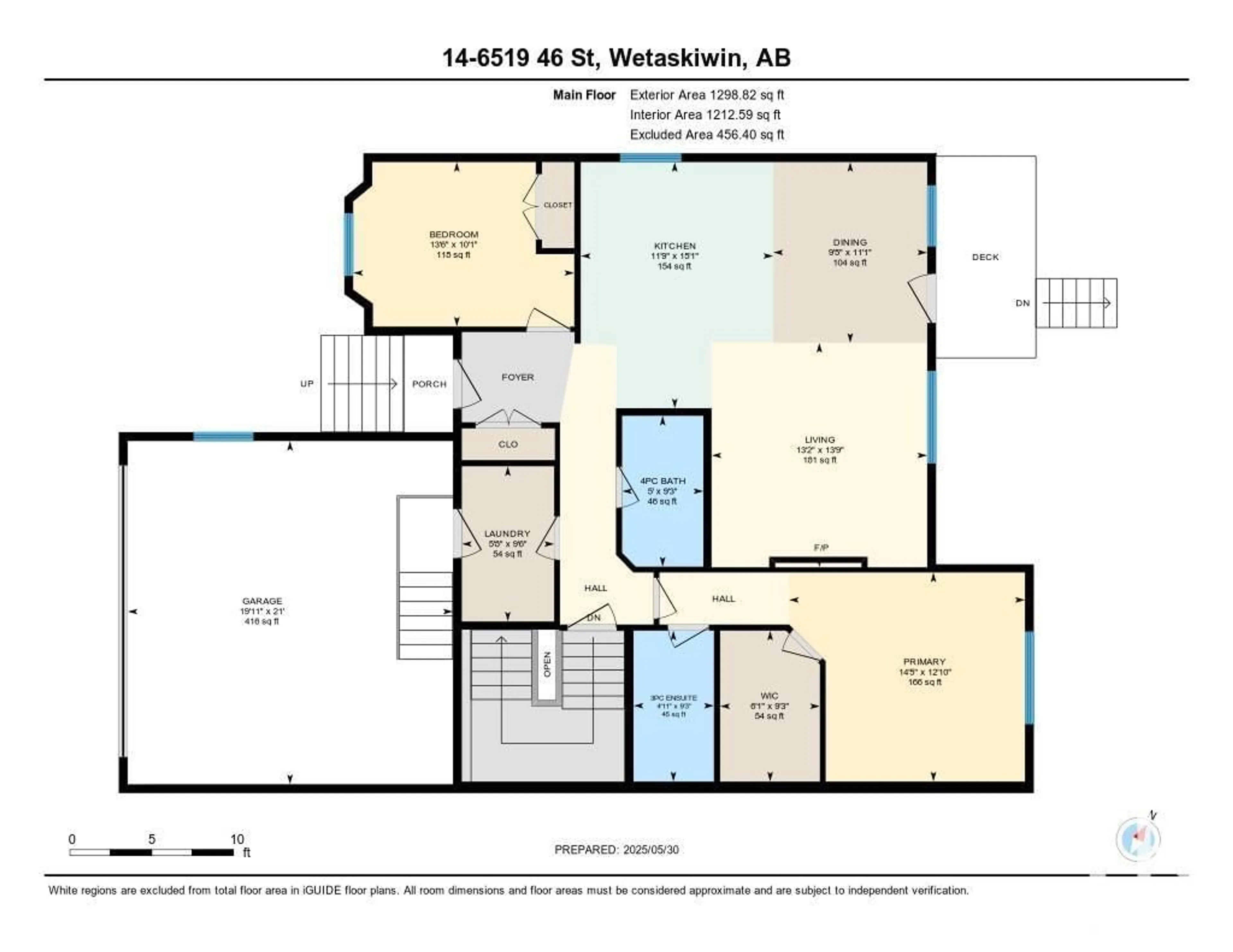 Floor plan for 14-6519 46 ST, Wetaskiwin Alberta T9A1Y5