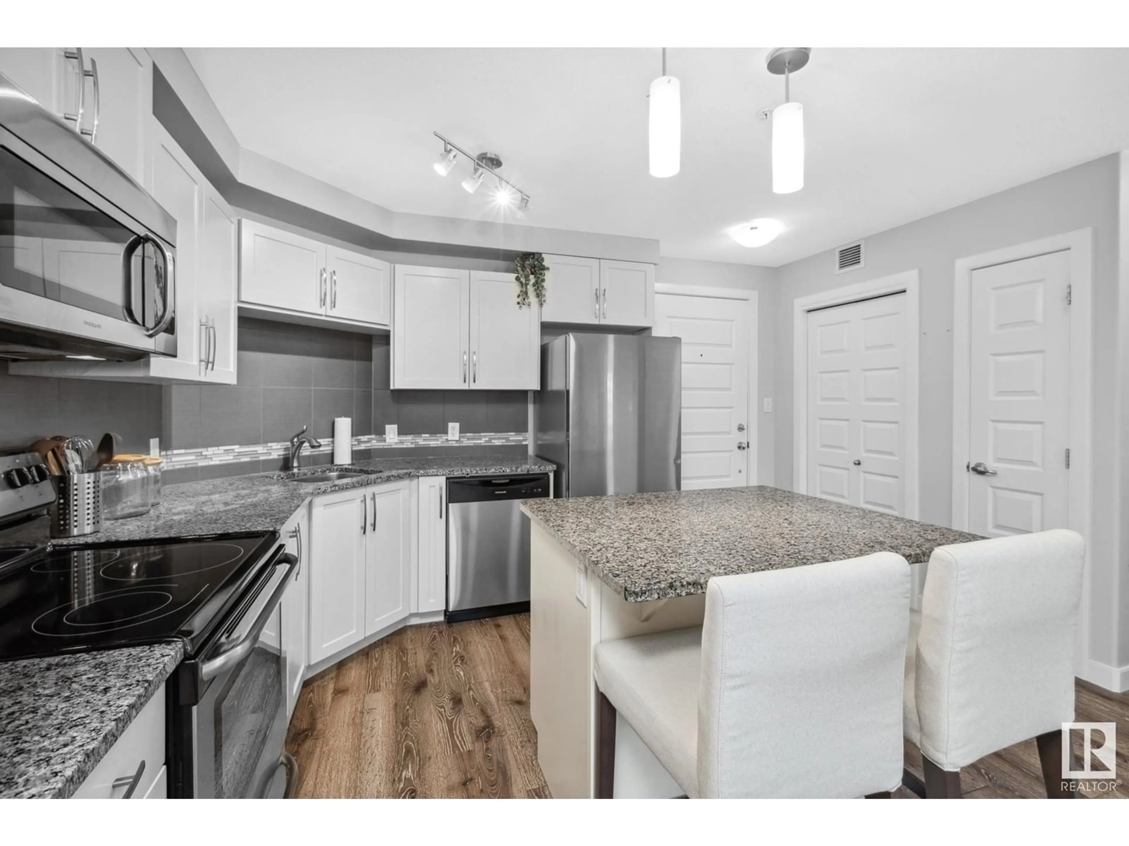 Open concept kitchen, unknown for 205 - 8515 99 ST, Edmonton Alberta T6E3T7