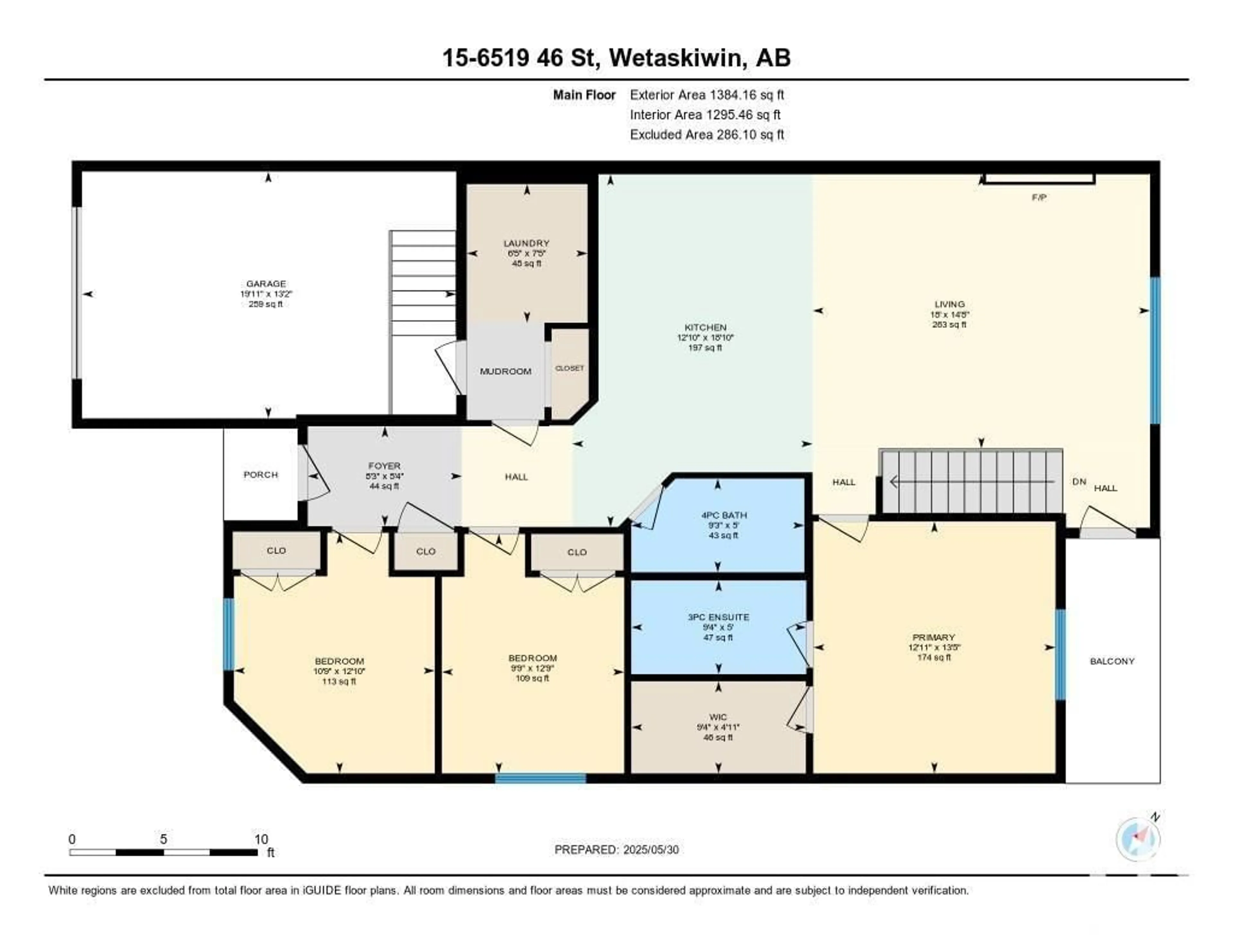Floor plan for #15 - 6519 46 ST, Wetaskiwin Alberta T9A1Y5