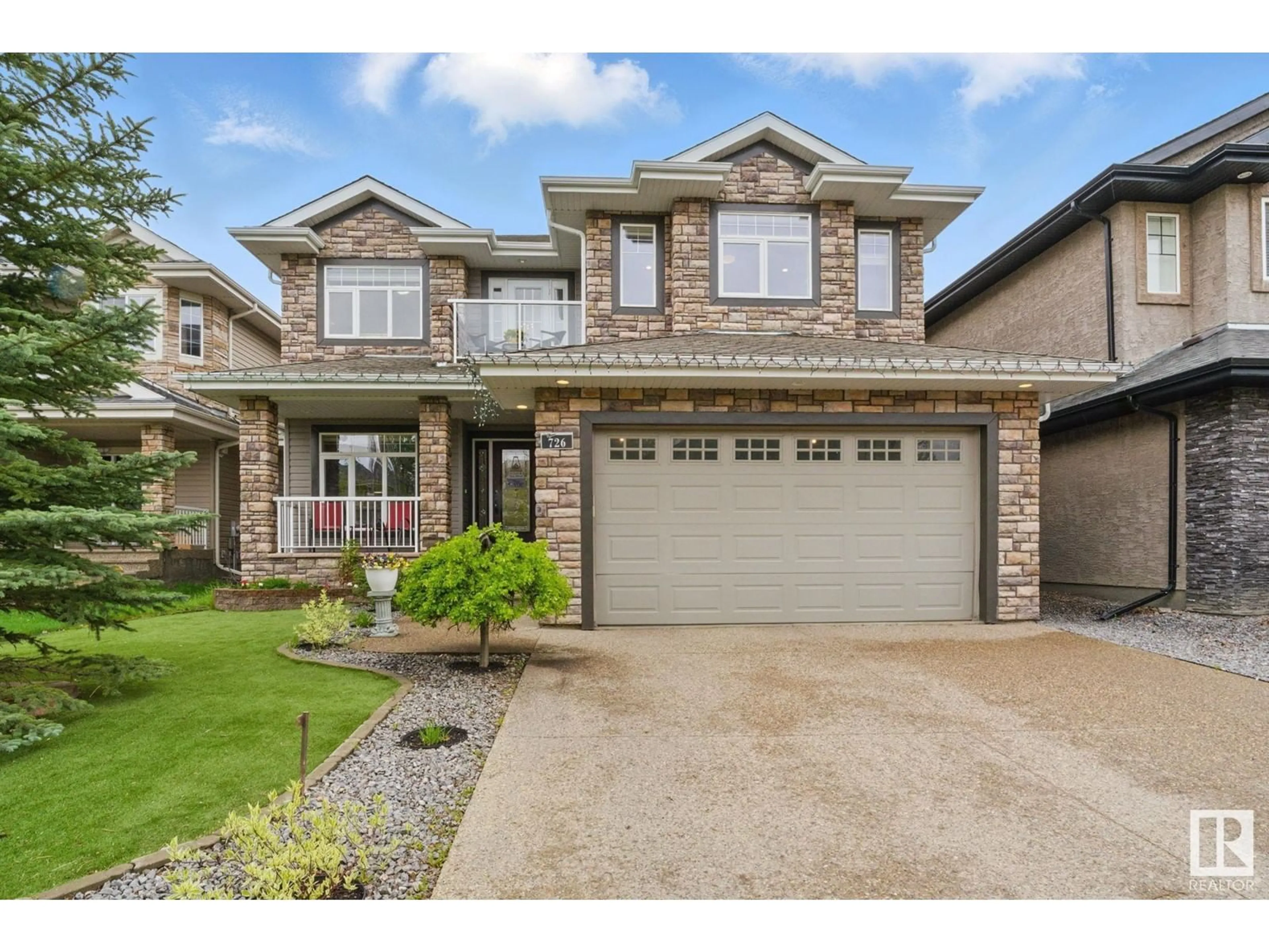 Home with brick exterior material, street for 726 CAINE BV, Edmonton Alberta T6W0R4