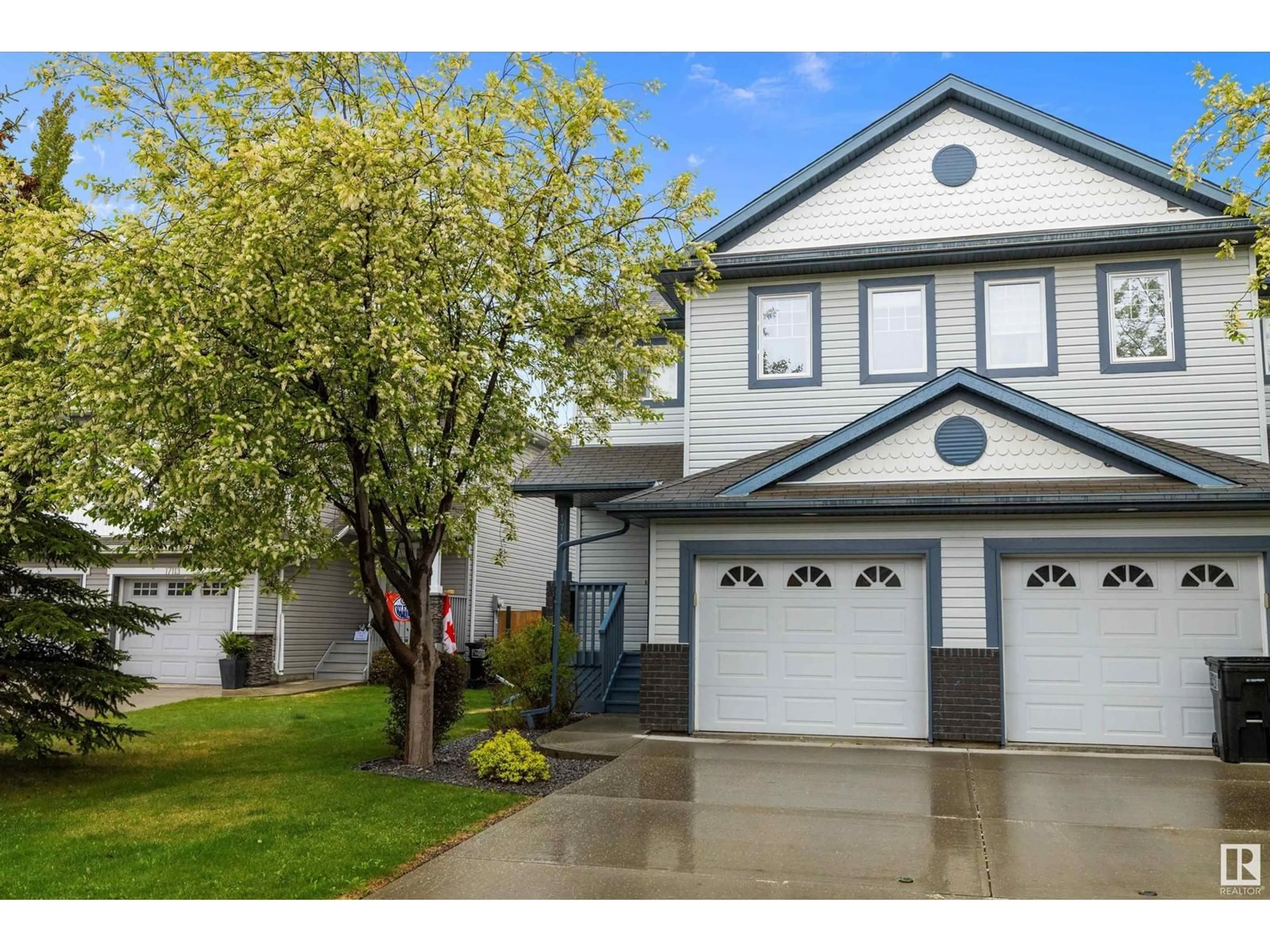 Home with vinyl exterior material, street for SW - 17115 7A AV, Edmonton Alberta T6W0M5