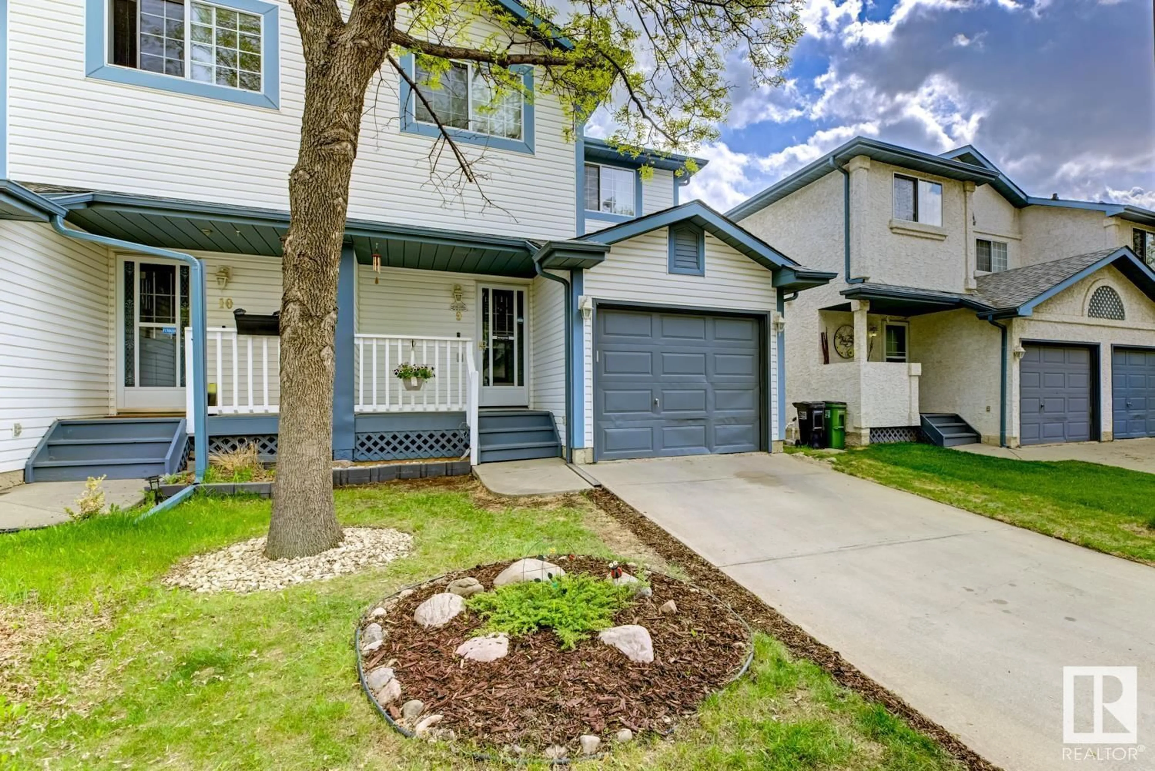 Home with vinyl exterior material, street for #9 - 501 YOUVILLE E NW, Edmonton Alberta T6L6T8