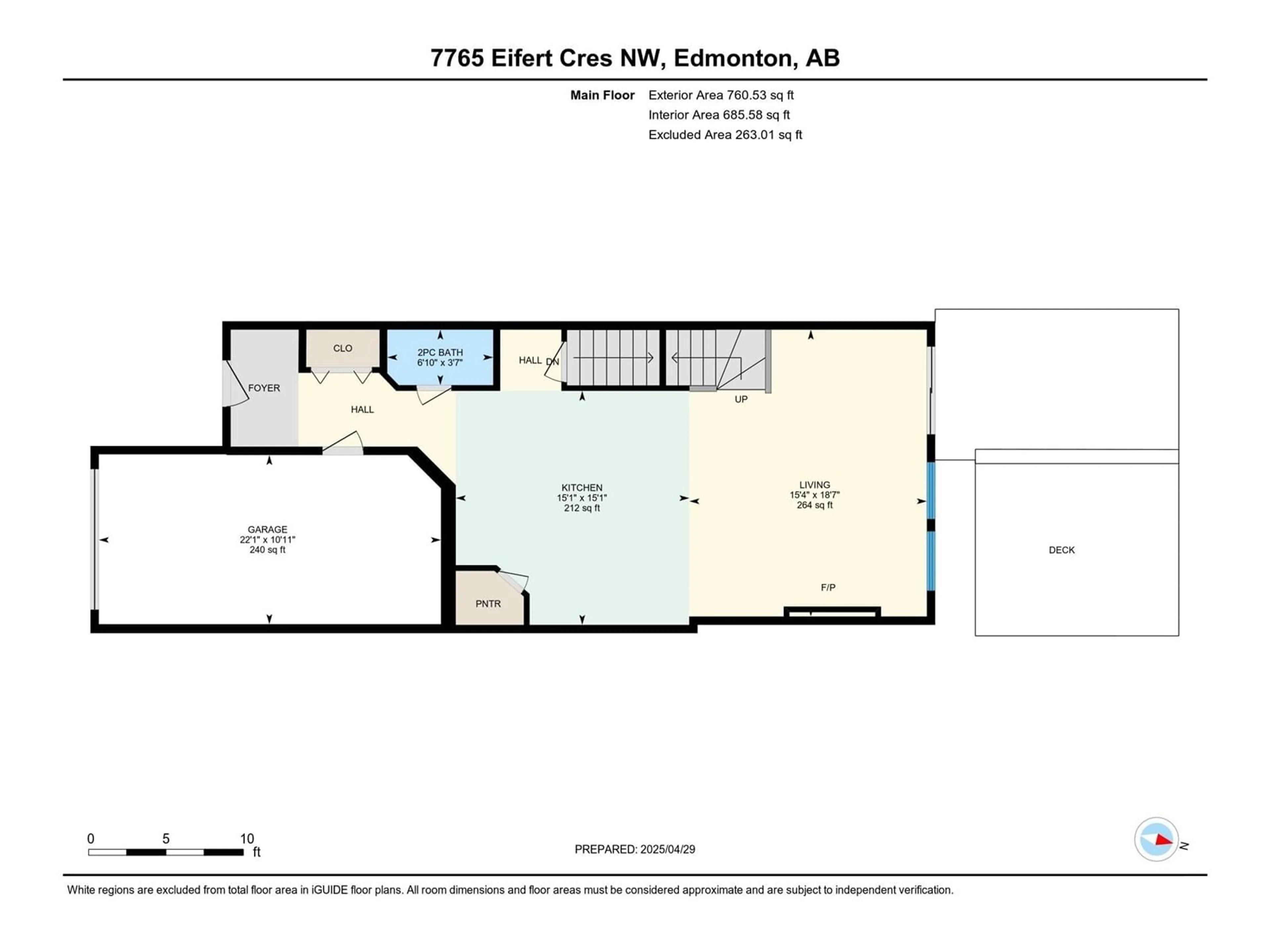 Floor plan for 7765 EIFERT CR, Edmonton Alberta T6M0W1