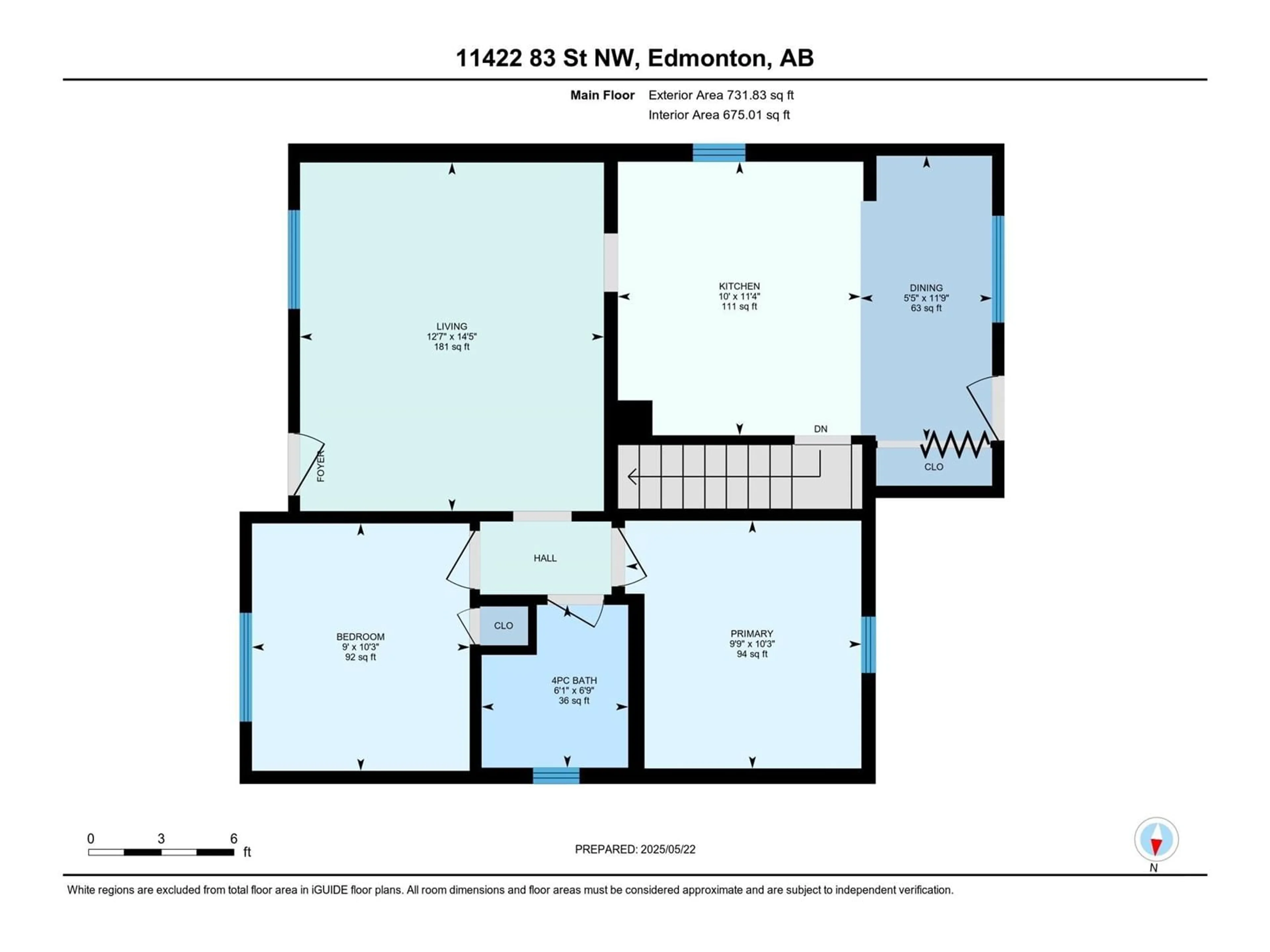 Floor plan for 11422 83 ST, Edmonton Alberta T5B2Y3