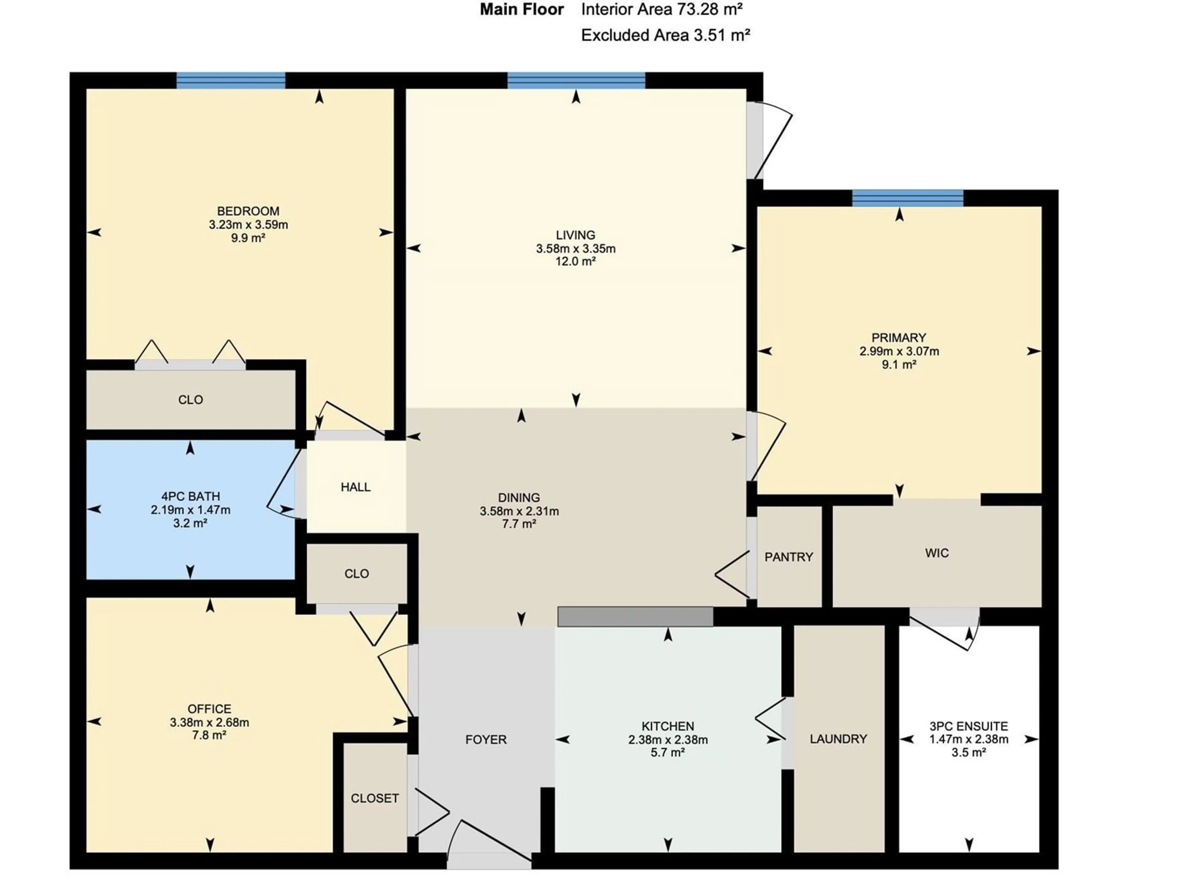 Floor plan for #415 - 5810 MULLEN PL, Edmonton Alberta T6R0W3