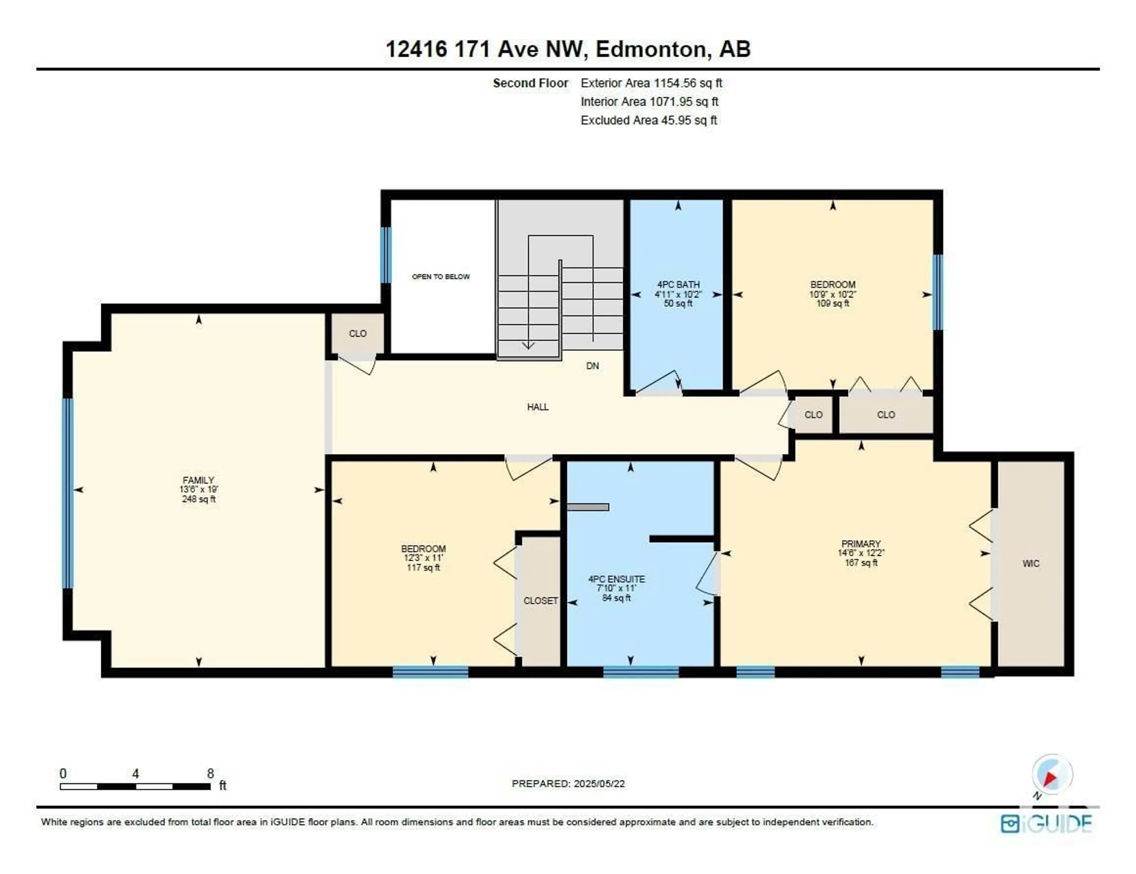 Floor plan for NW - 12416 171 AV, Edmonton Alberta T5X0E4
