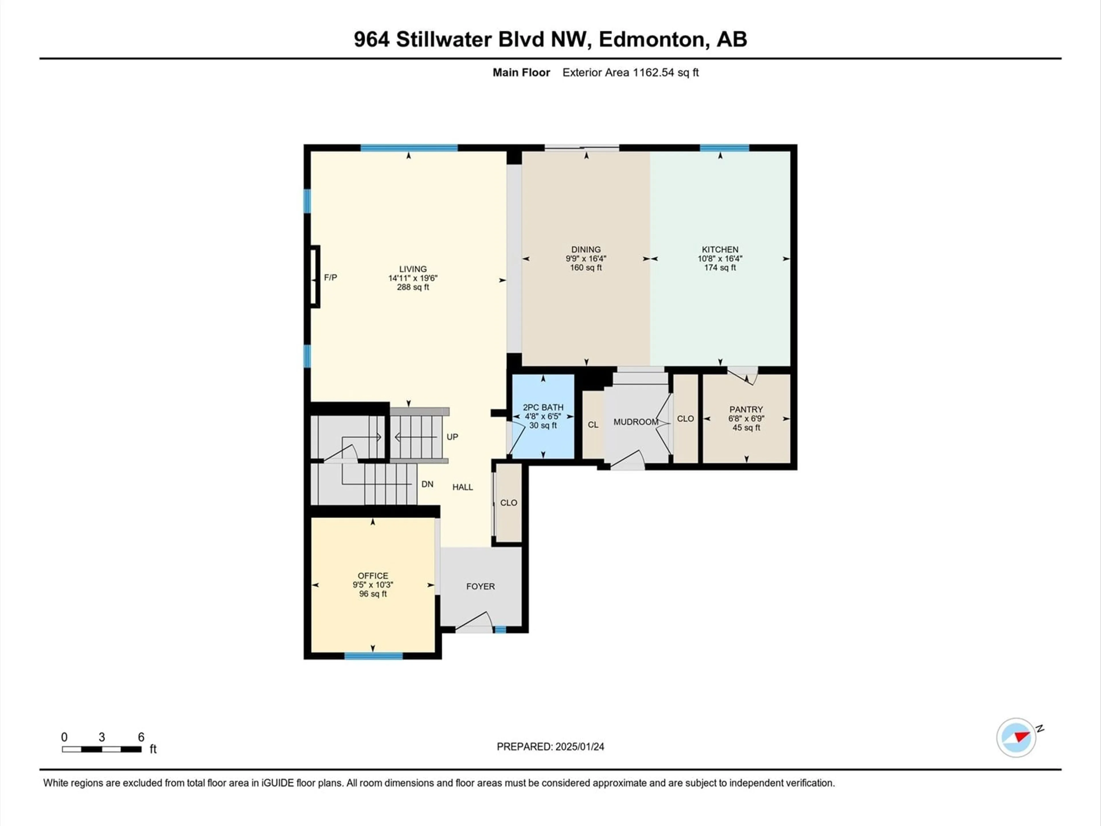 Floor plan for 964 STILLWATER BV, Edmonton Alberta T6M1M7