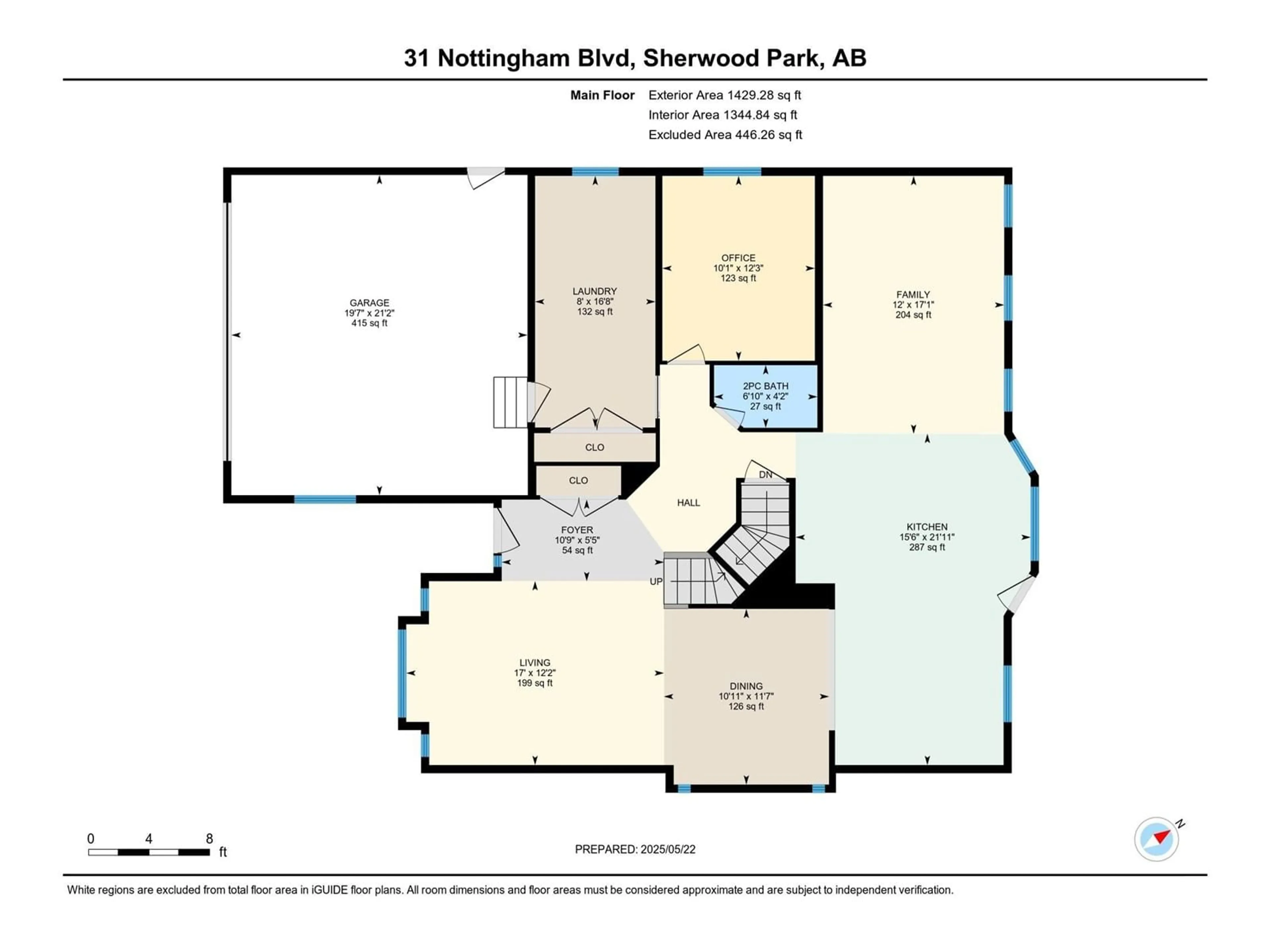 Floor plan for 31 NOTTINGHAM BV, Sherwood Park Alberta T8A5M4