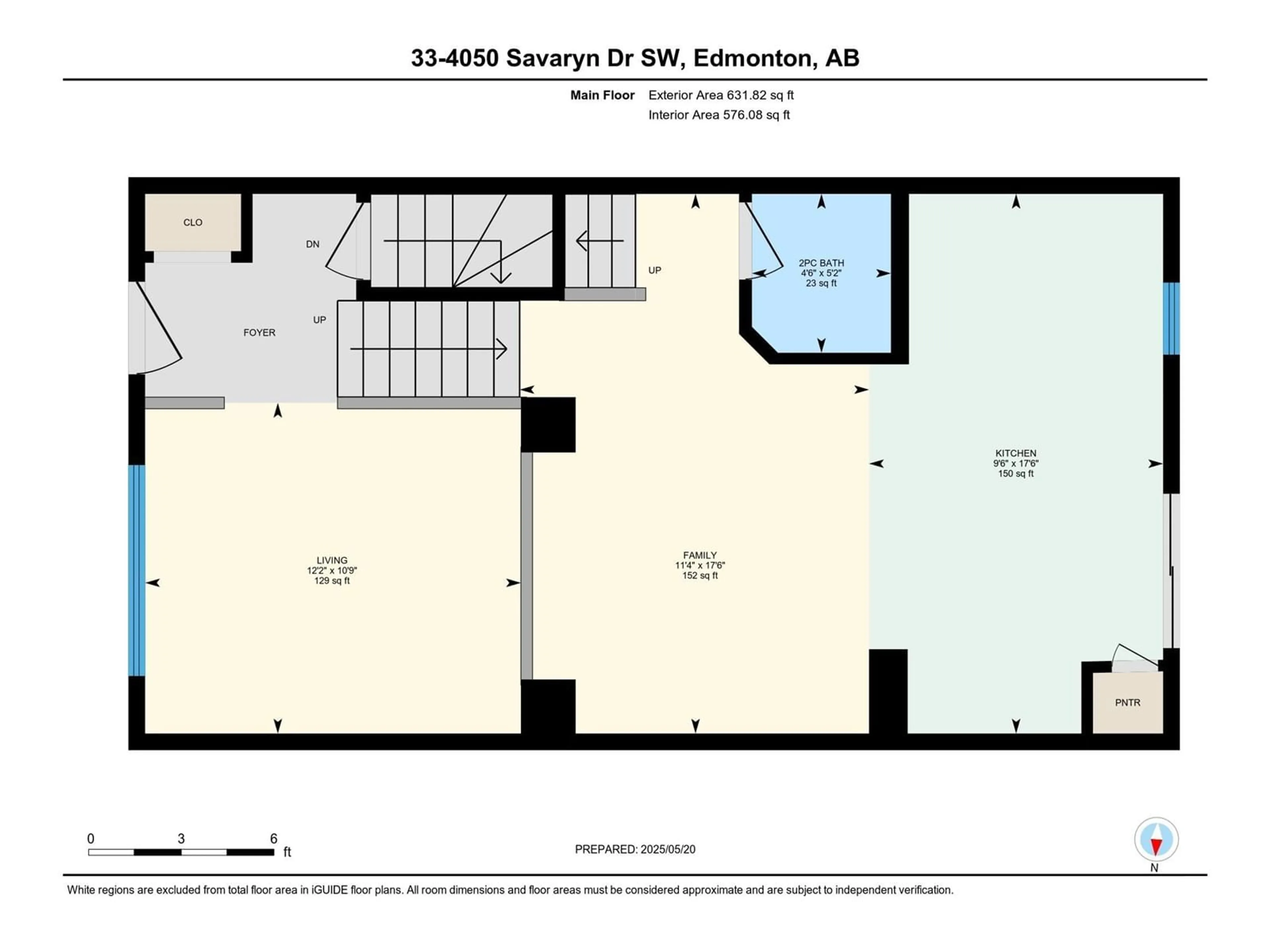 Floor plan for #33 - 4050 SAVARYN DR, Edmonton Alberta T6X1R8