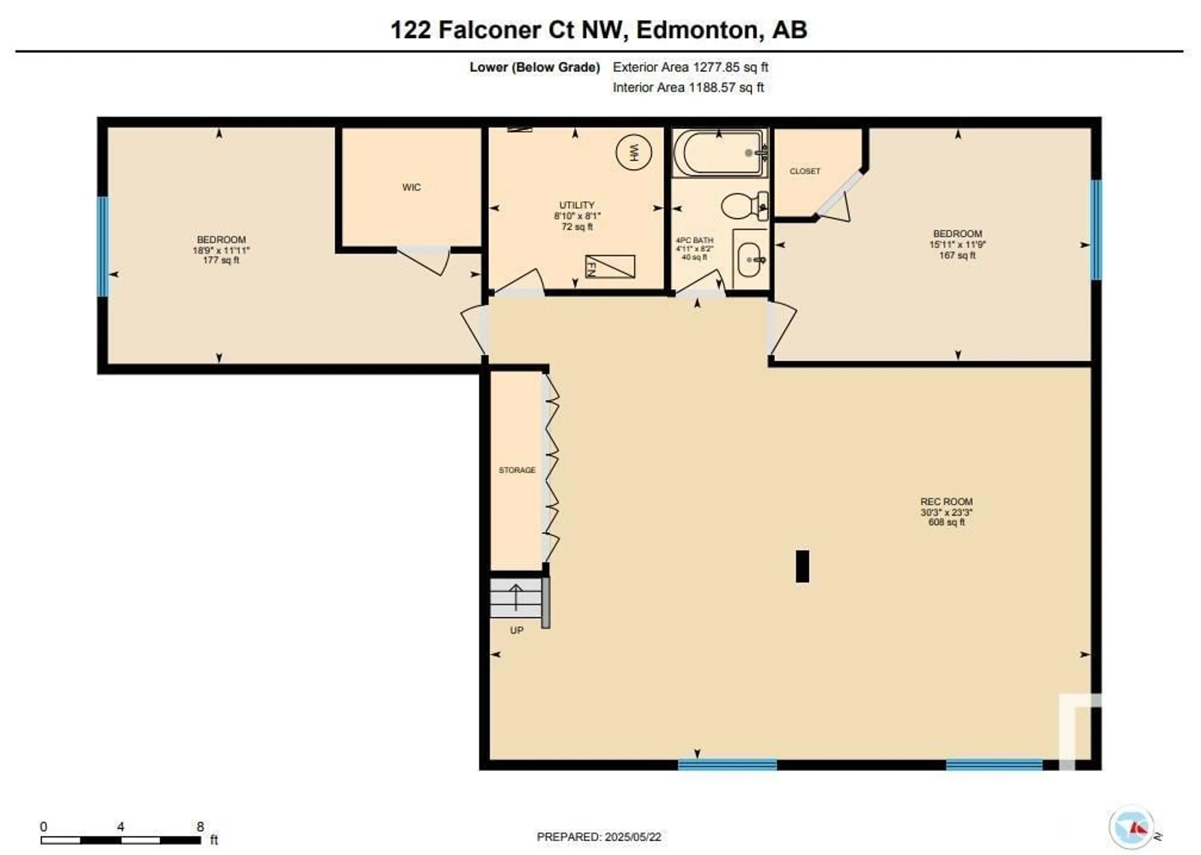 Floor plan for 122 FALCONER CO, Edmonton Alberta T6R2V8