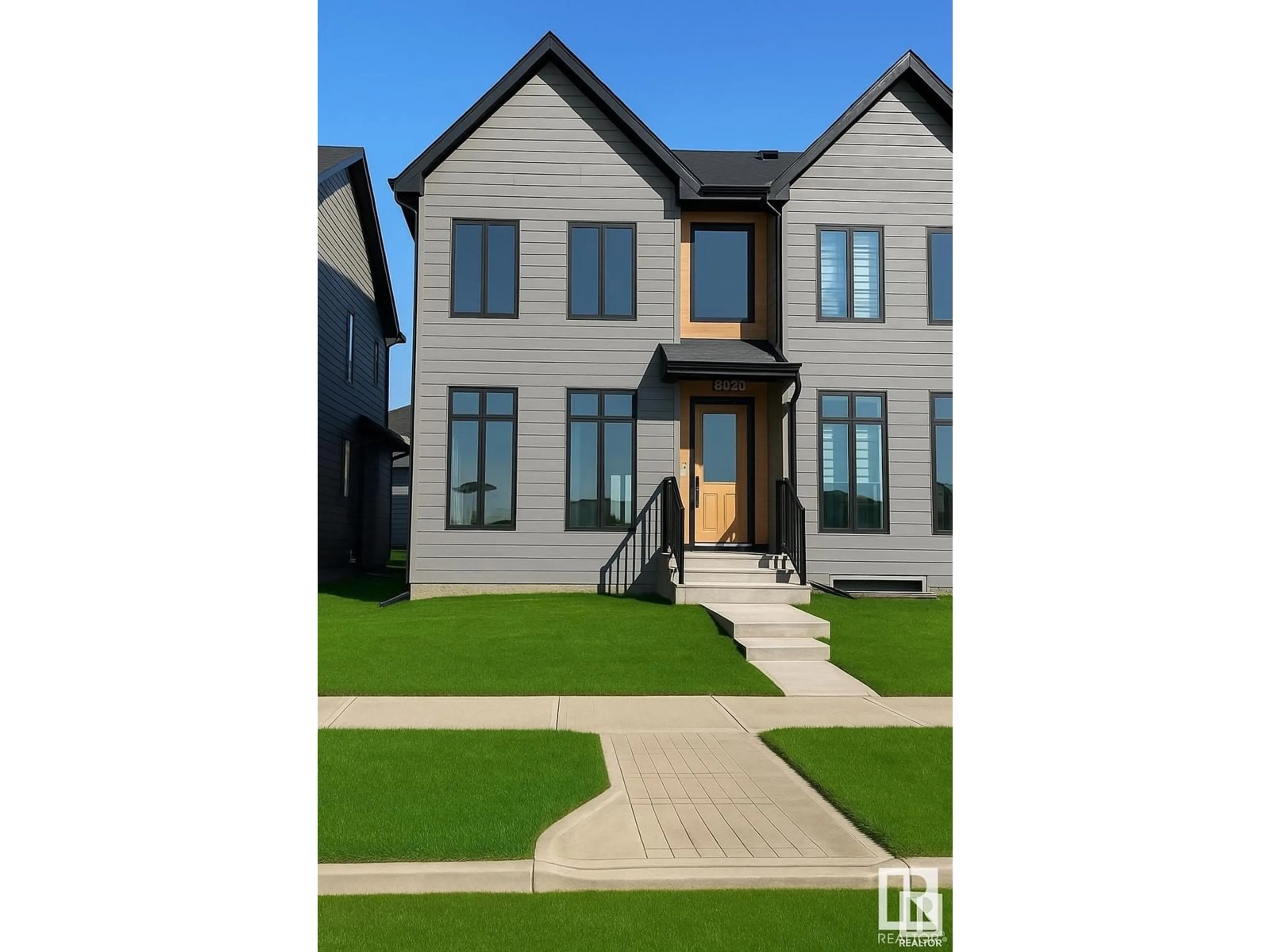 Home with vinyl exterior material, street for 8029 CEDRIC MAH RD, Edmonton Alberta T5G2Z5