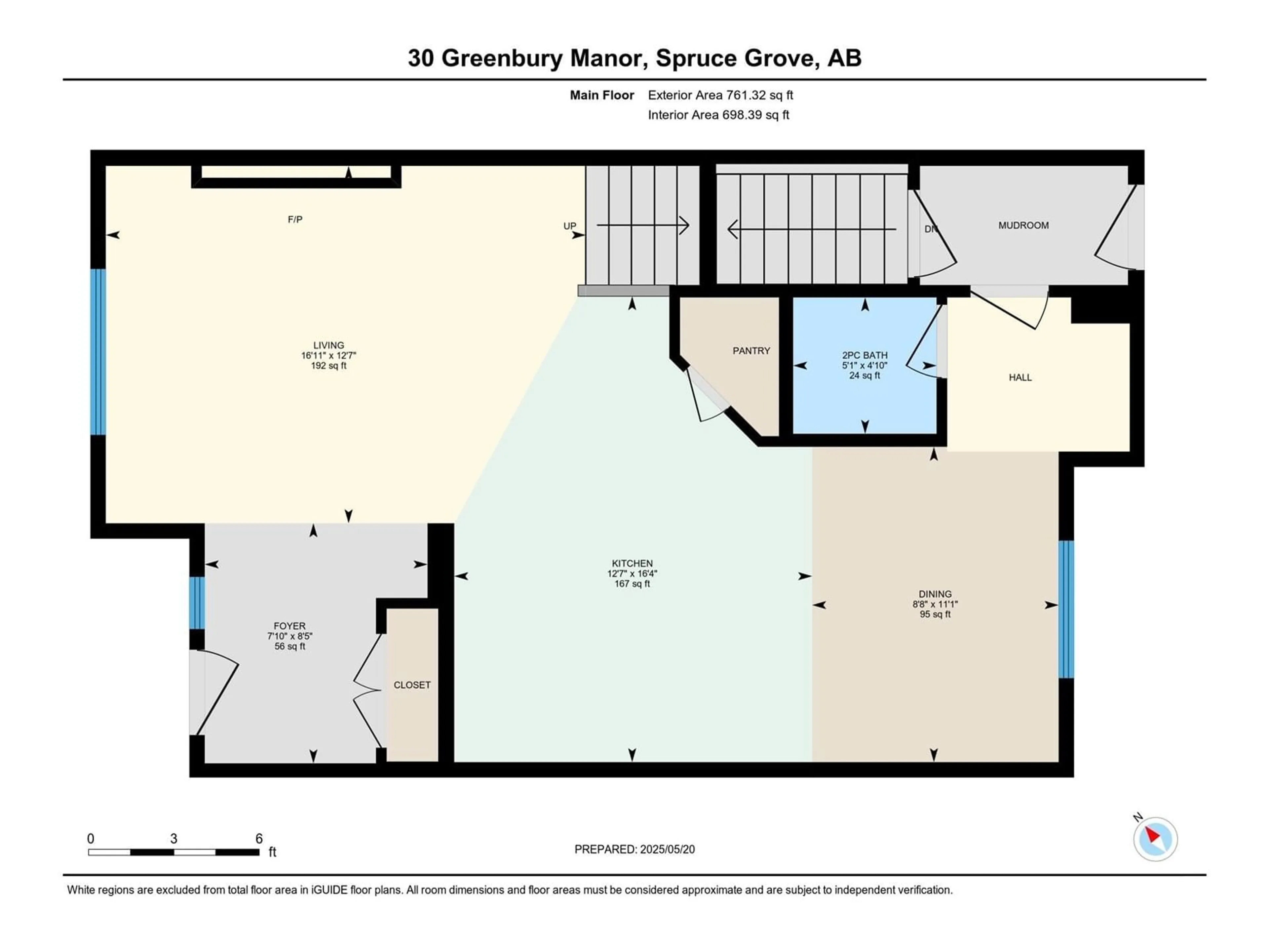 Floor plan for 30 GREENBURY MR, Spruce Grove Alberta T7X0M1
