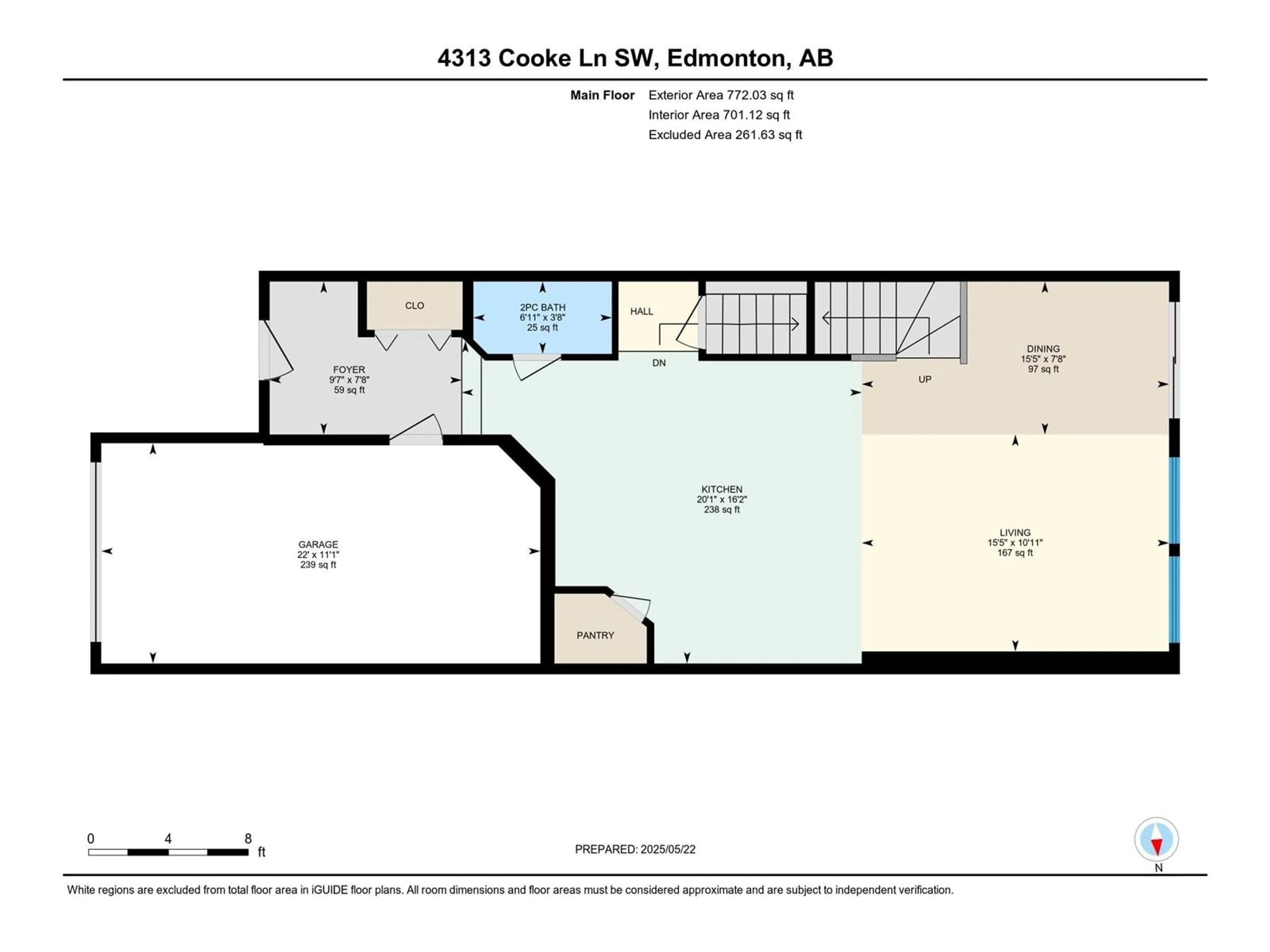 Floor plan for 4316 COOKE LN, Edmonton Alberta T6W4M7