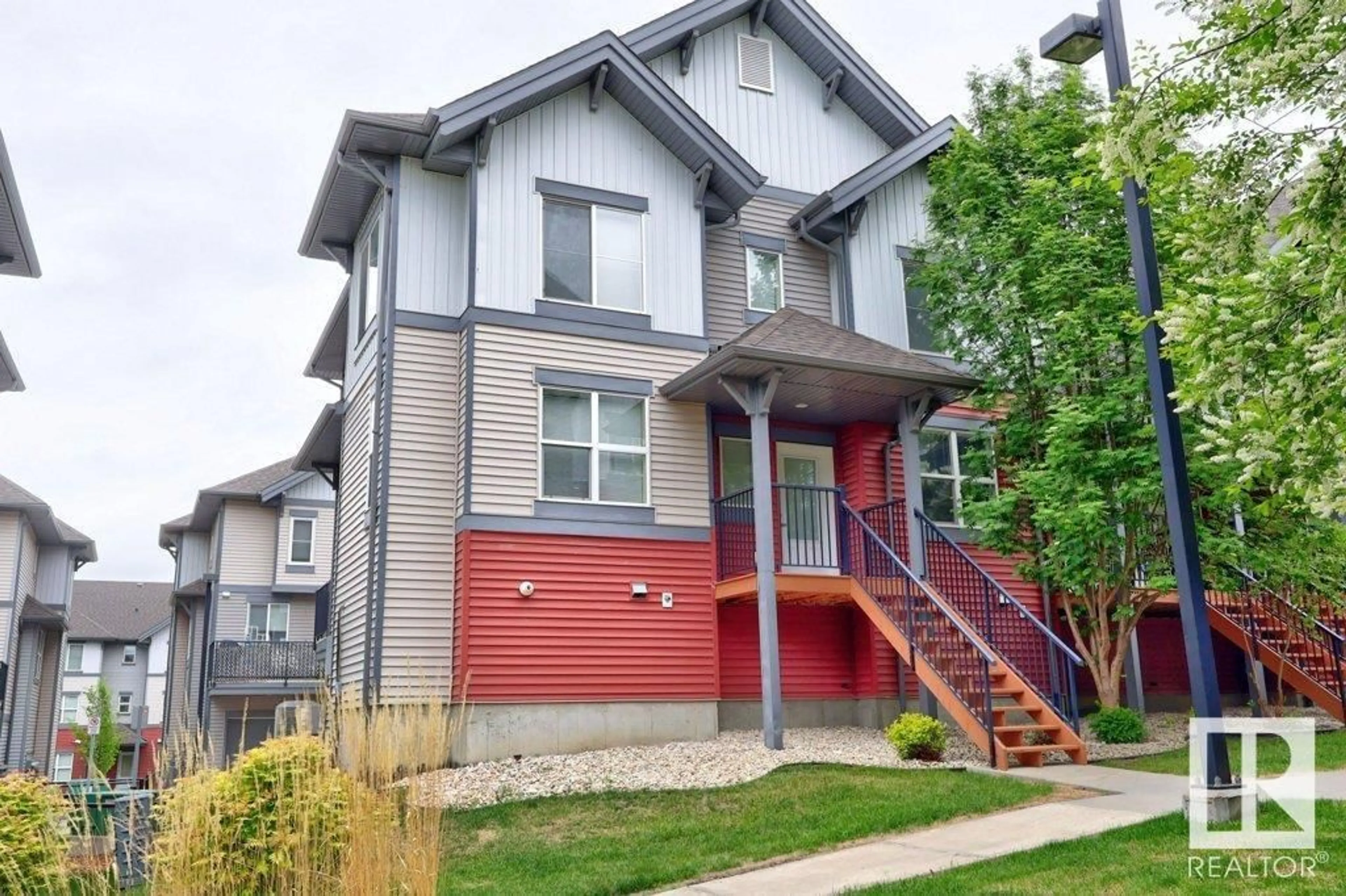 Home with vinyl exterior material, street for 48 WATT BV, Edmonton Alberta T6X0Y2