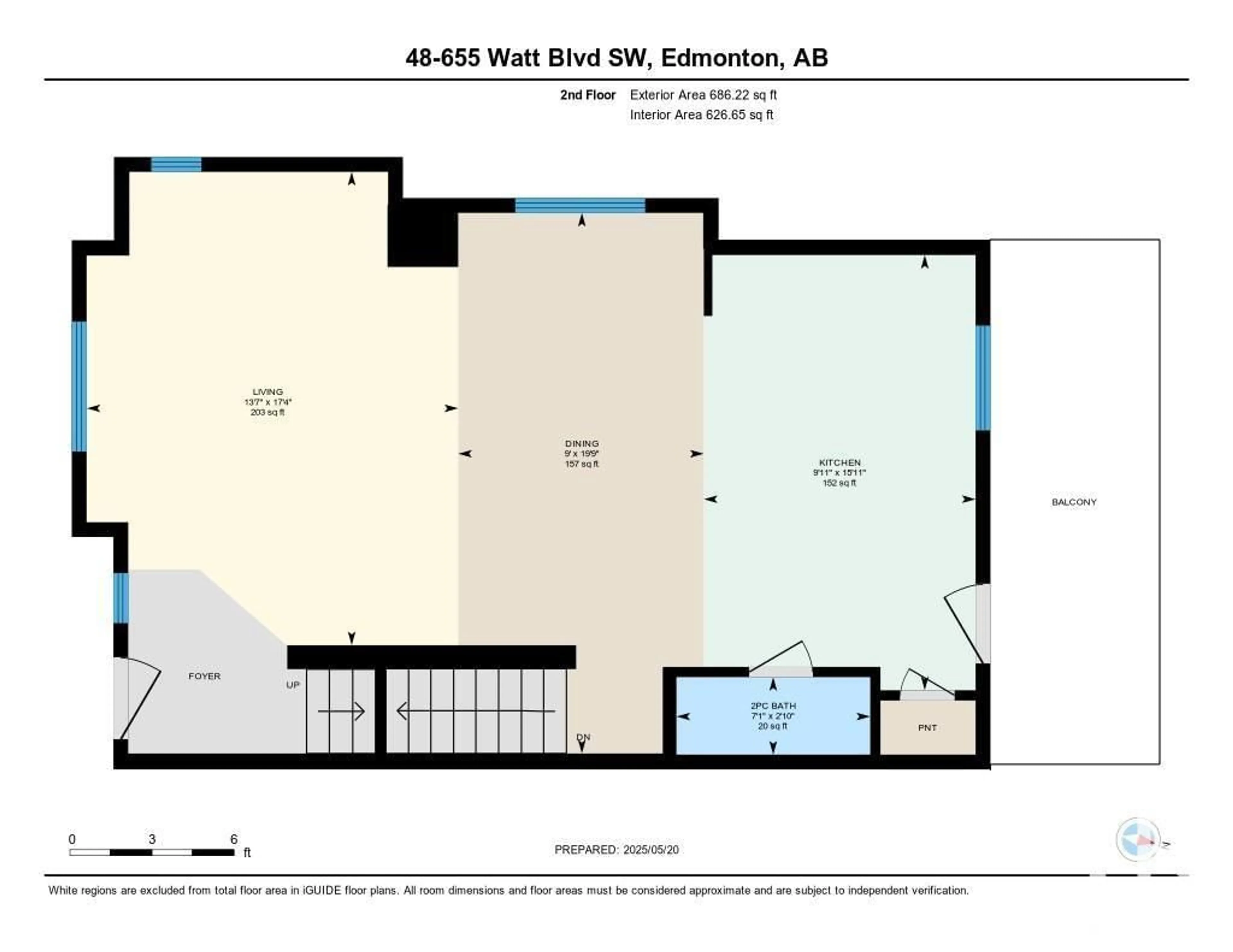 Floor plan for 48 WATT BV, Edmonton Alberta T6X0Y2