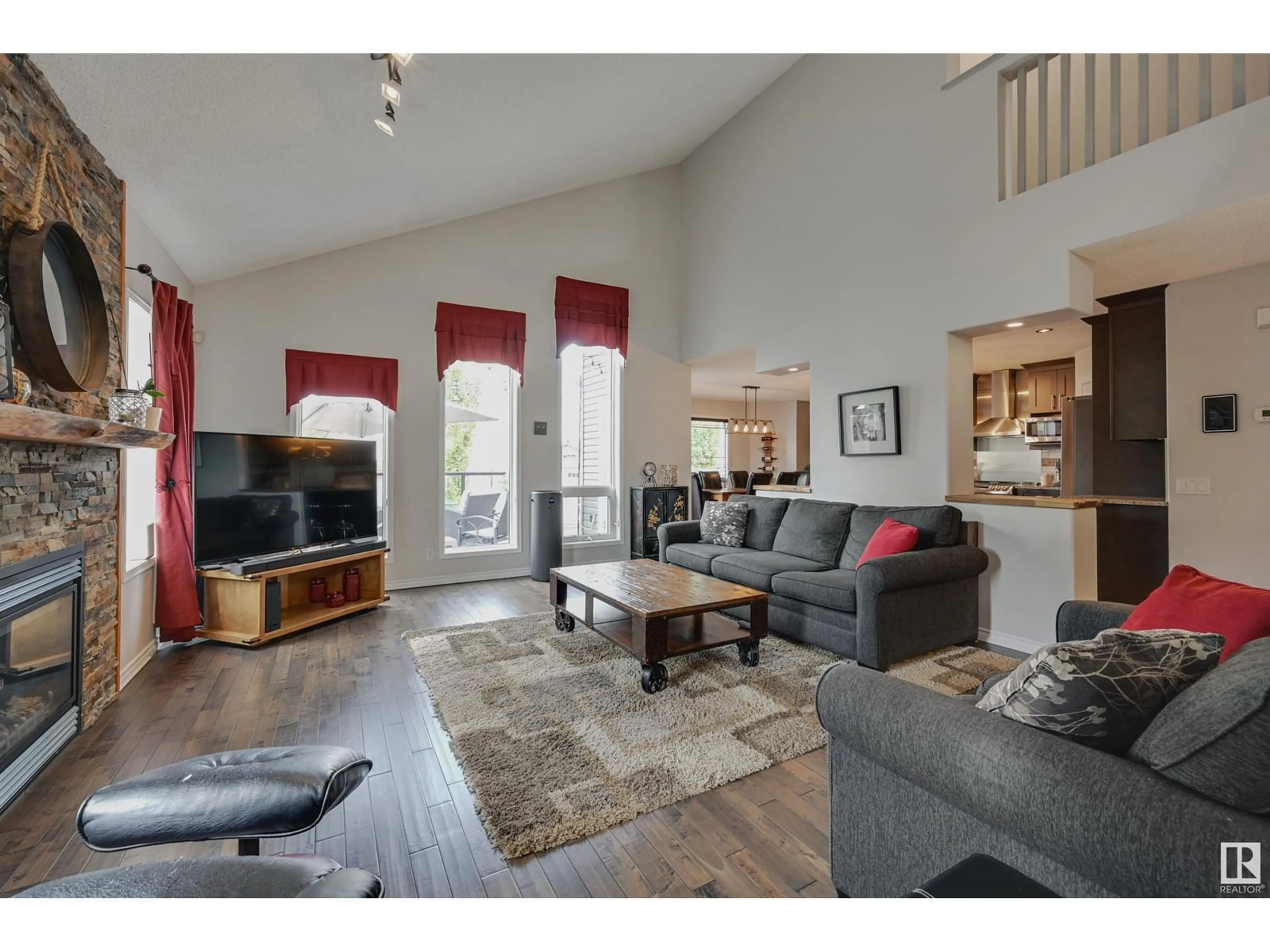 Living room with furniture, unknown for 353 COWAN CR, Sherwood Park Alberta T8H0E6