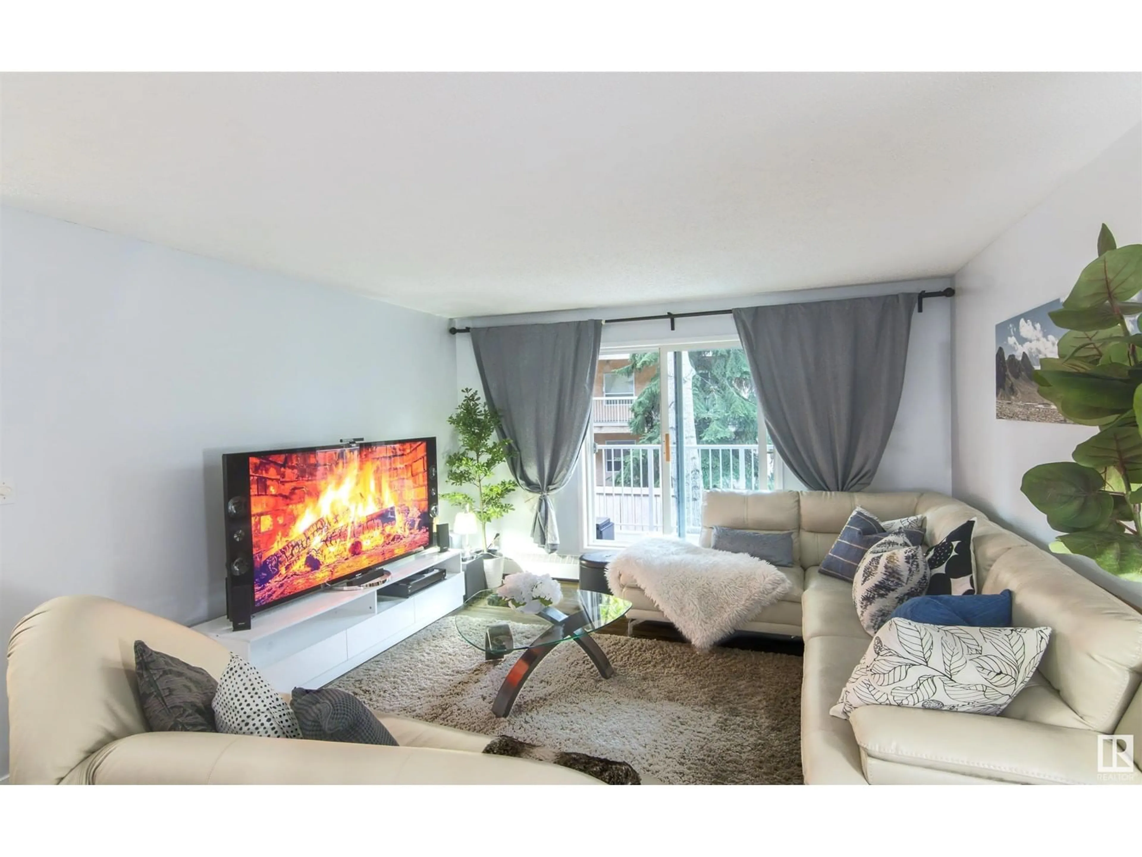 Living room with furniture, unknown for 206 17467 98A AV, Edmonton Alberta T5T6E9