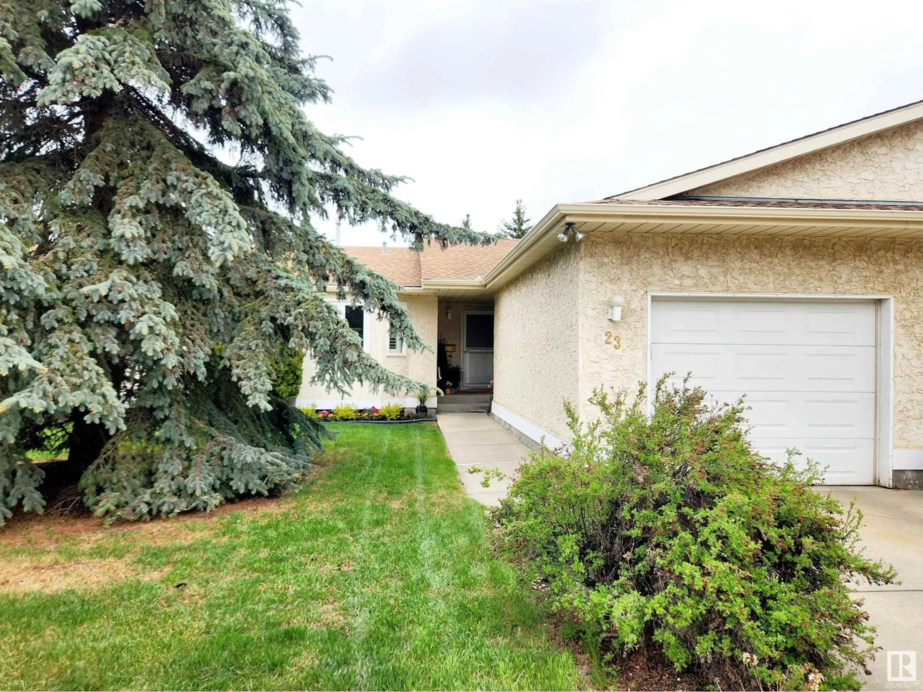 Home with vinyl exterior material, street for #23 - 9375 172 ST NW, Edmonton Alberta T5T3C5