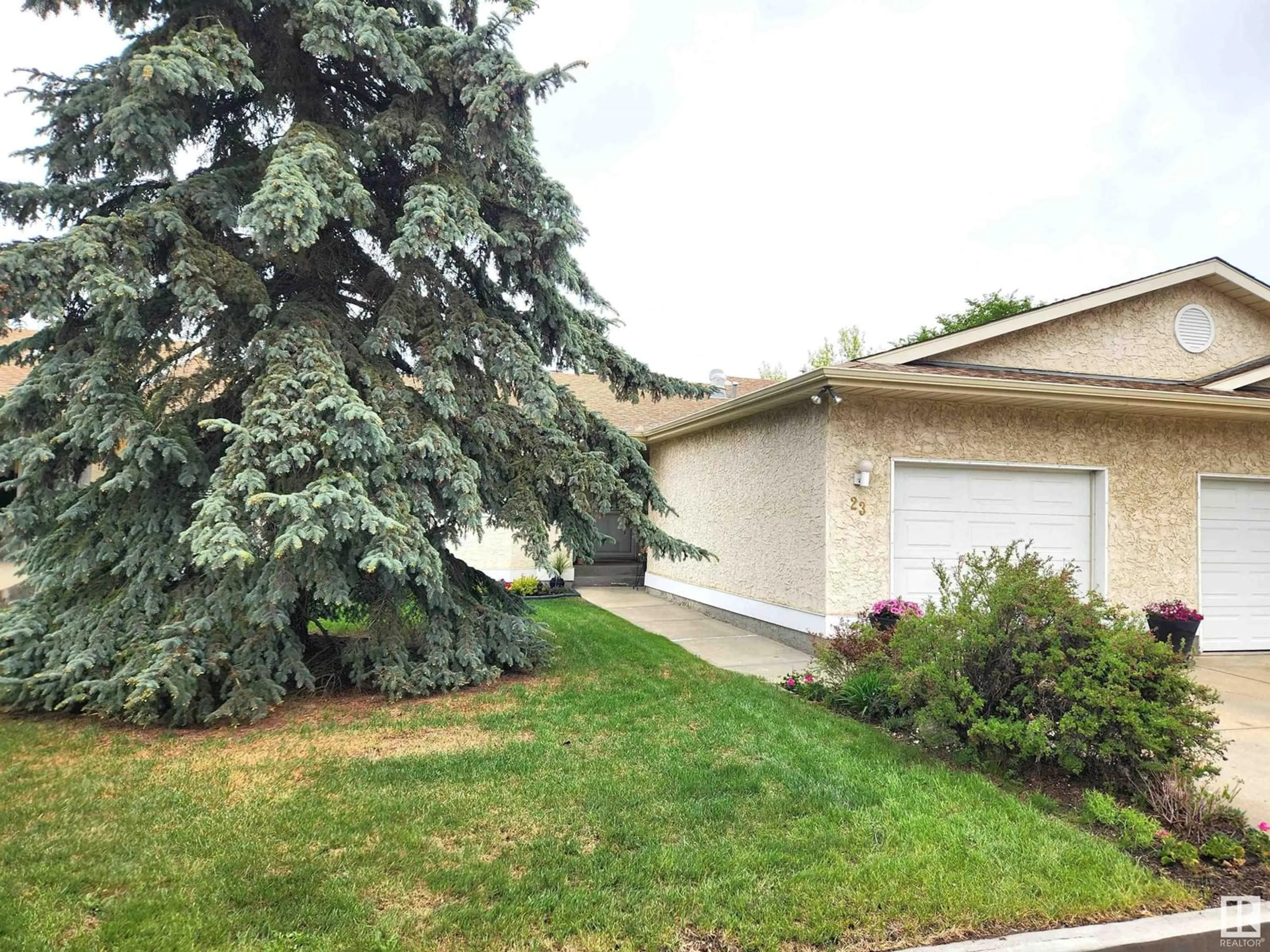 Home with vinyl exterior material, street for #23 - 9375 172 ST NW, Edmonton Alberta T5T3C5