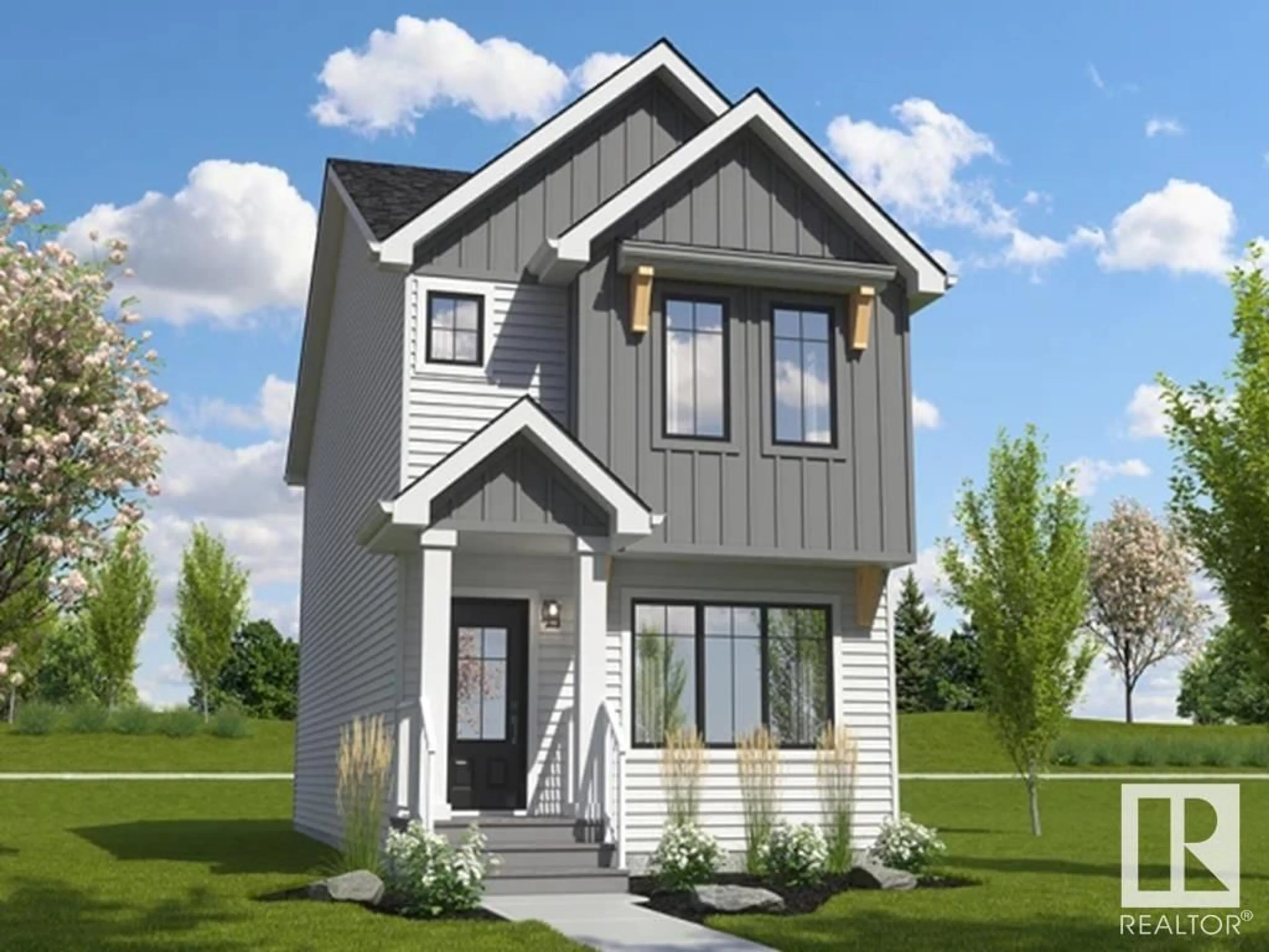 Home with vinyl exterior material, street for SW - 2265 ALCES DR, Edmonton Alberta T0T0T0
