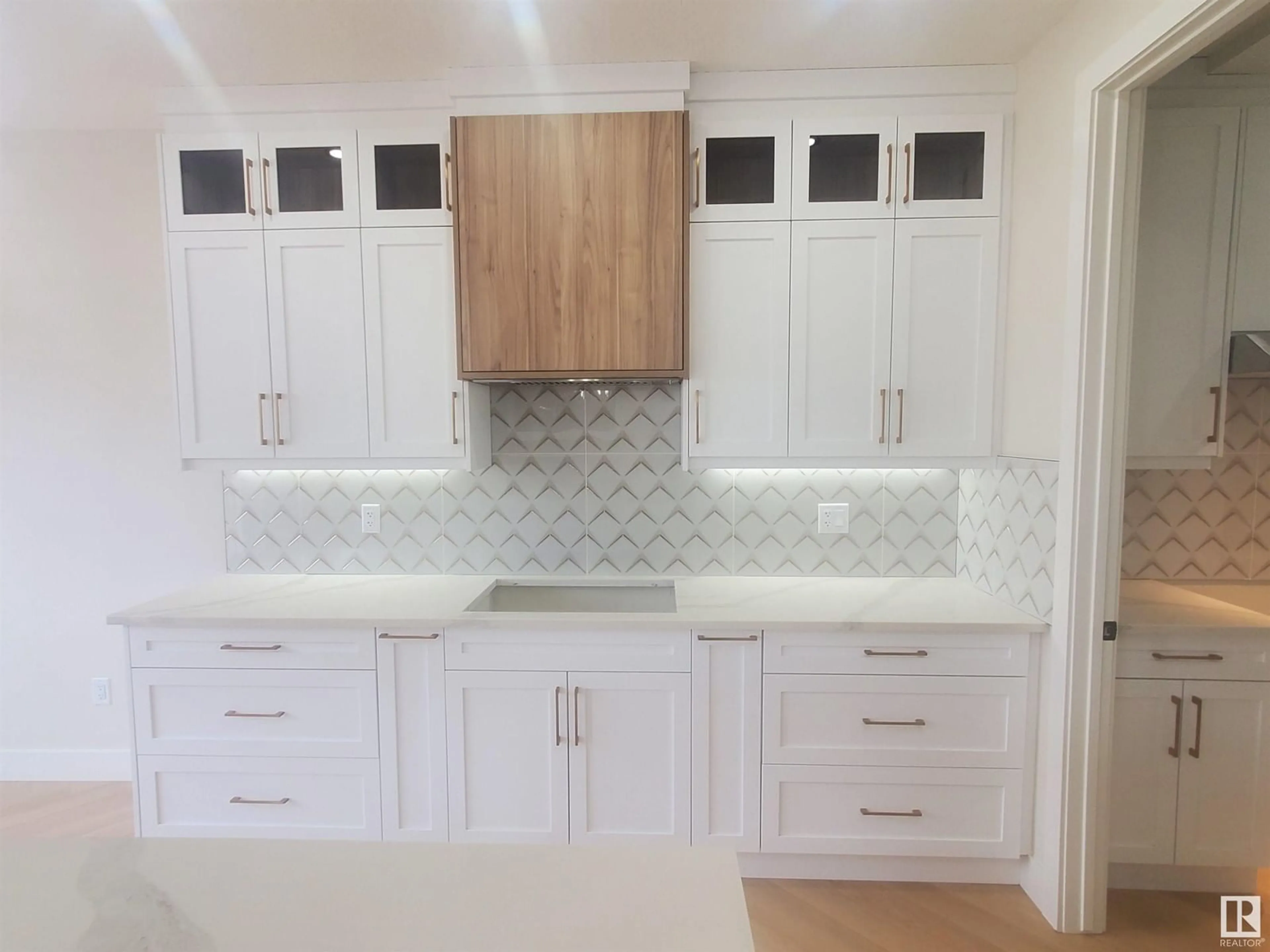 Open concept kitchen, ceramic/tile floor for 17120 2 ST, Edmonton Alberta T5Y4G5