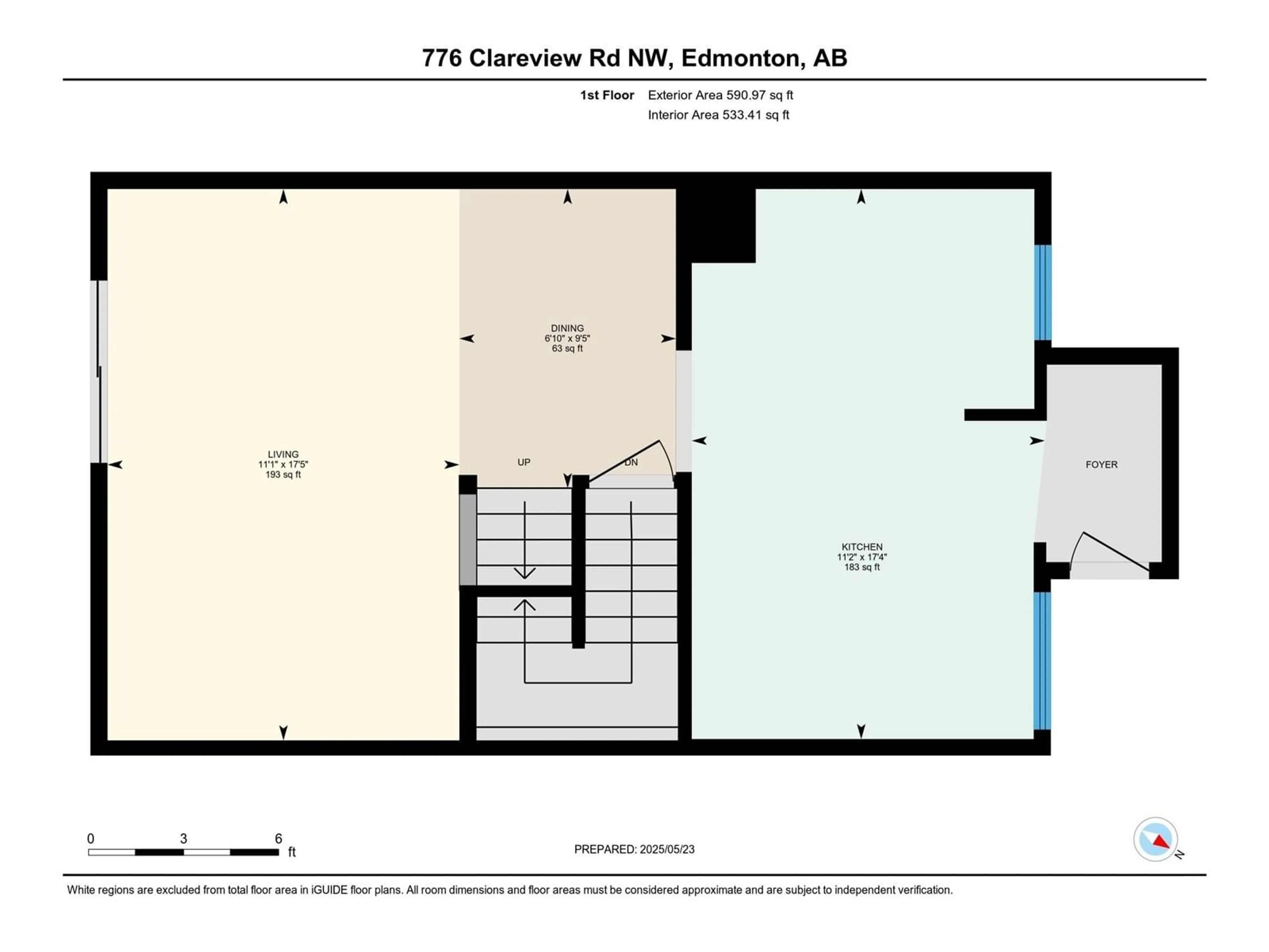 Floor plan for 776 CLAREVIEW RD, Edmonton Alberta T5A4J7