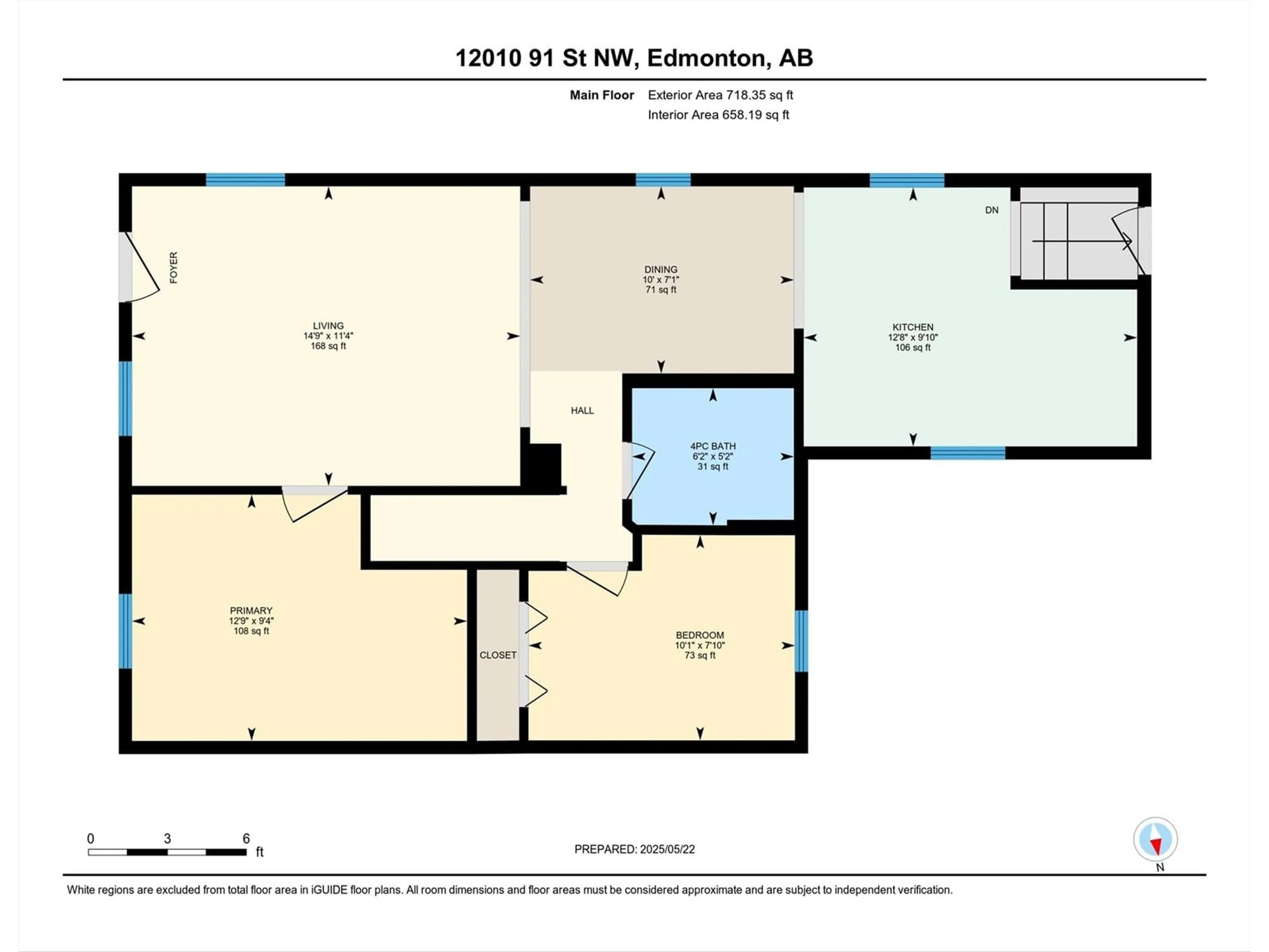 Floor plan for NW - 12010 91 ST, Edmonton Alberta T5B4B8