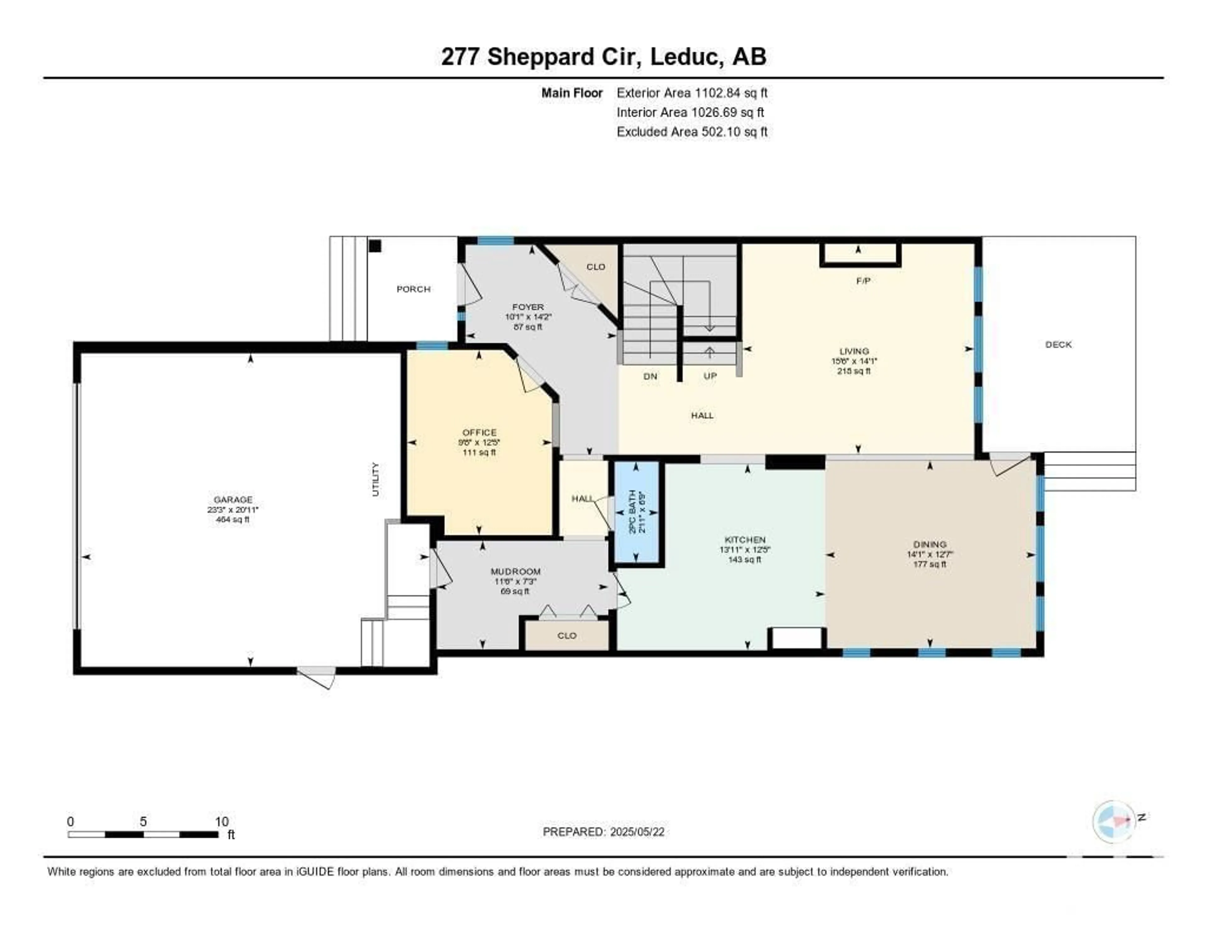 Floor plan for 277 SHEPPARD CIRCLE, Leduc Alberta T9E0T5