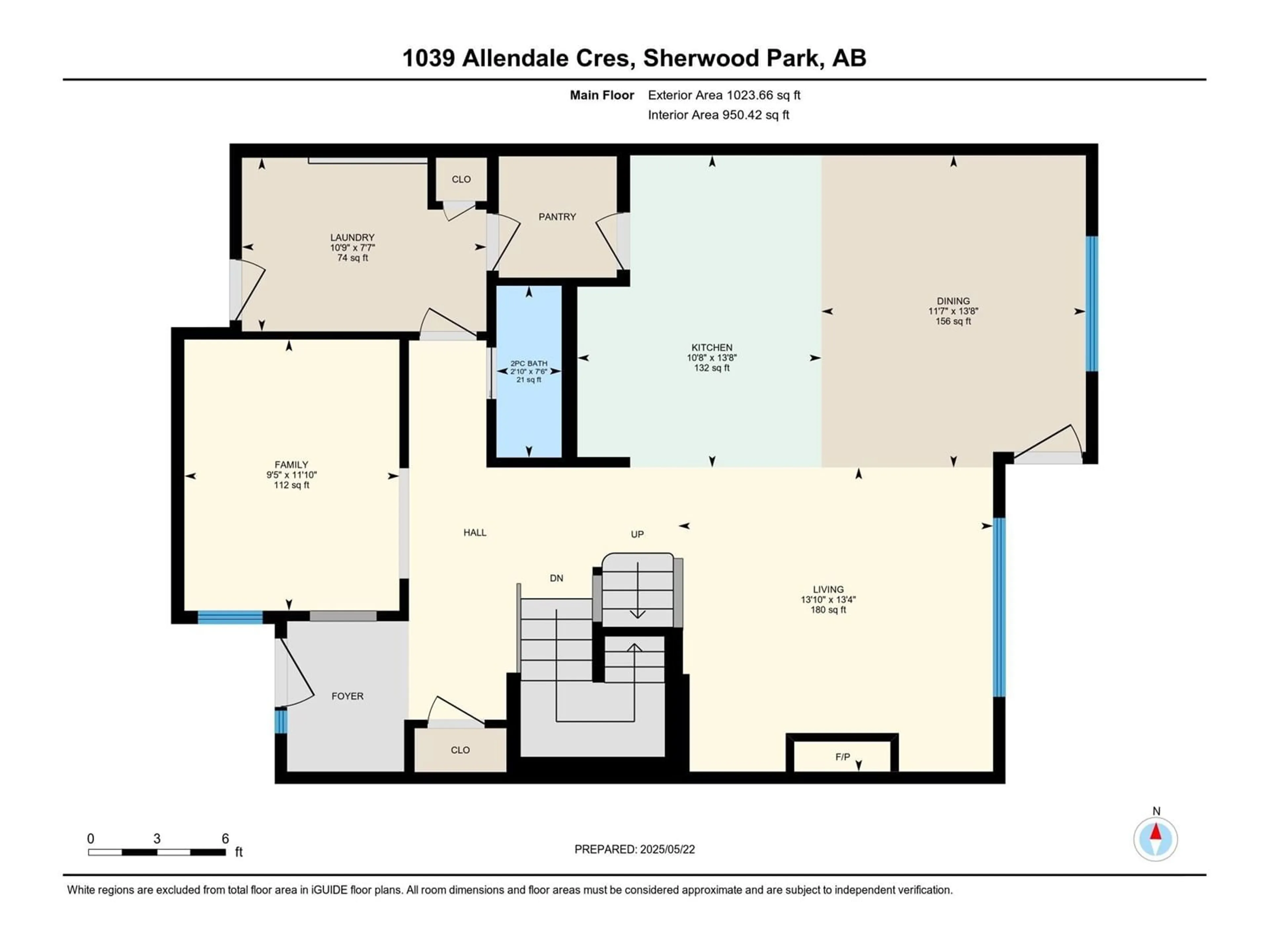 Floor plan for 1039 ALLENDALE CR, Sherwood Park Alberta T8H0X7