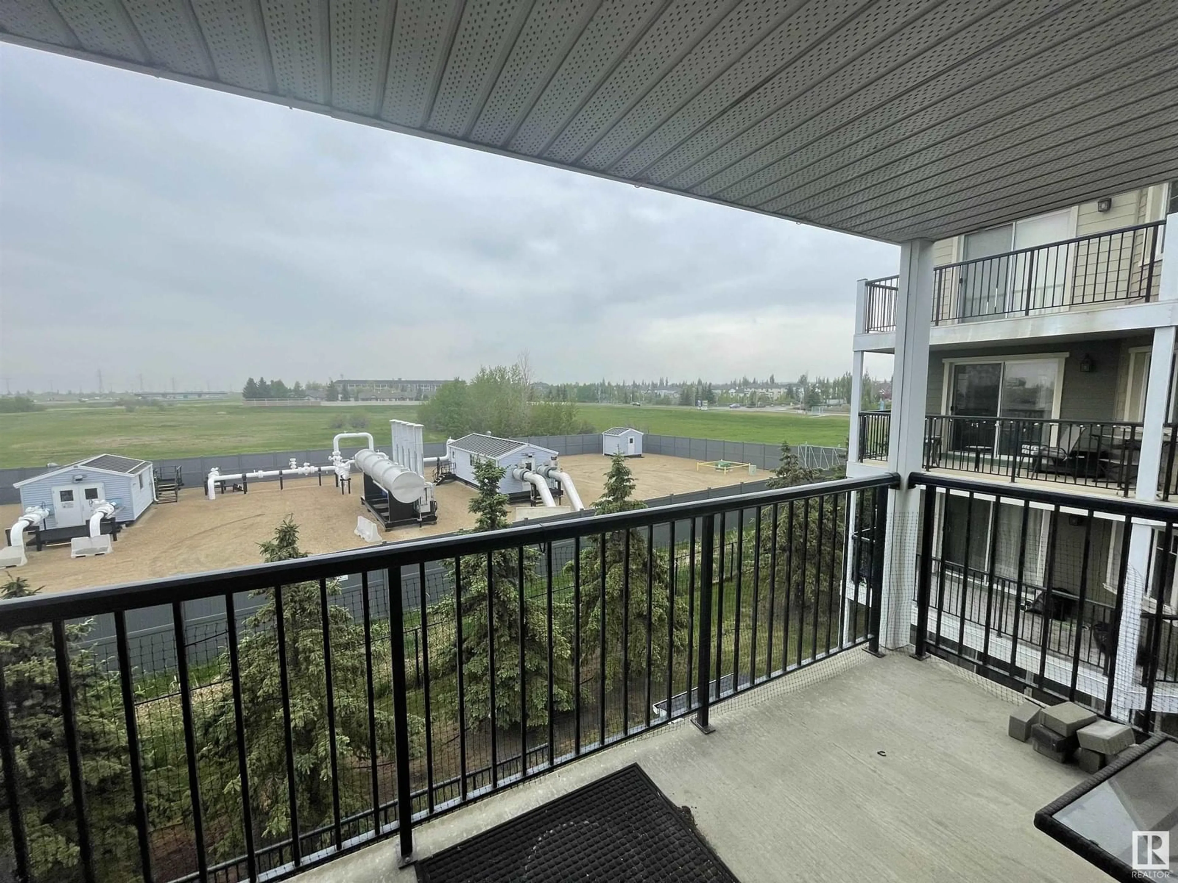 Balcony in the apartment, water/lake/river/ocean view for 6925 - 315 199 ST, Edmonton Alberta T5T3X8