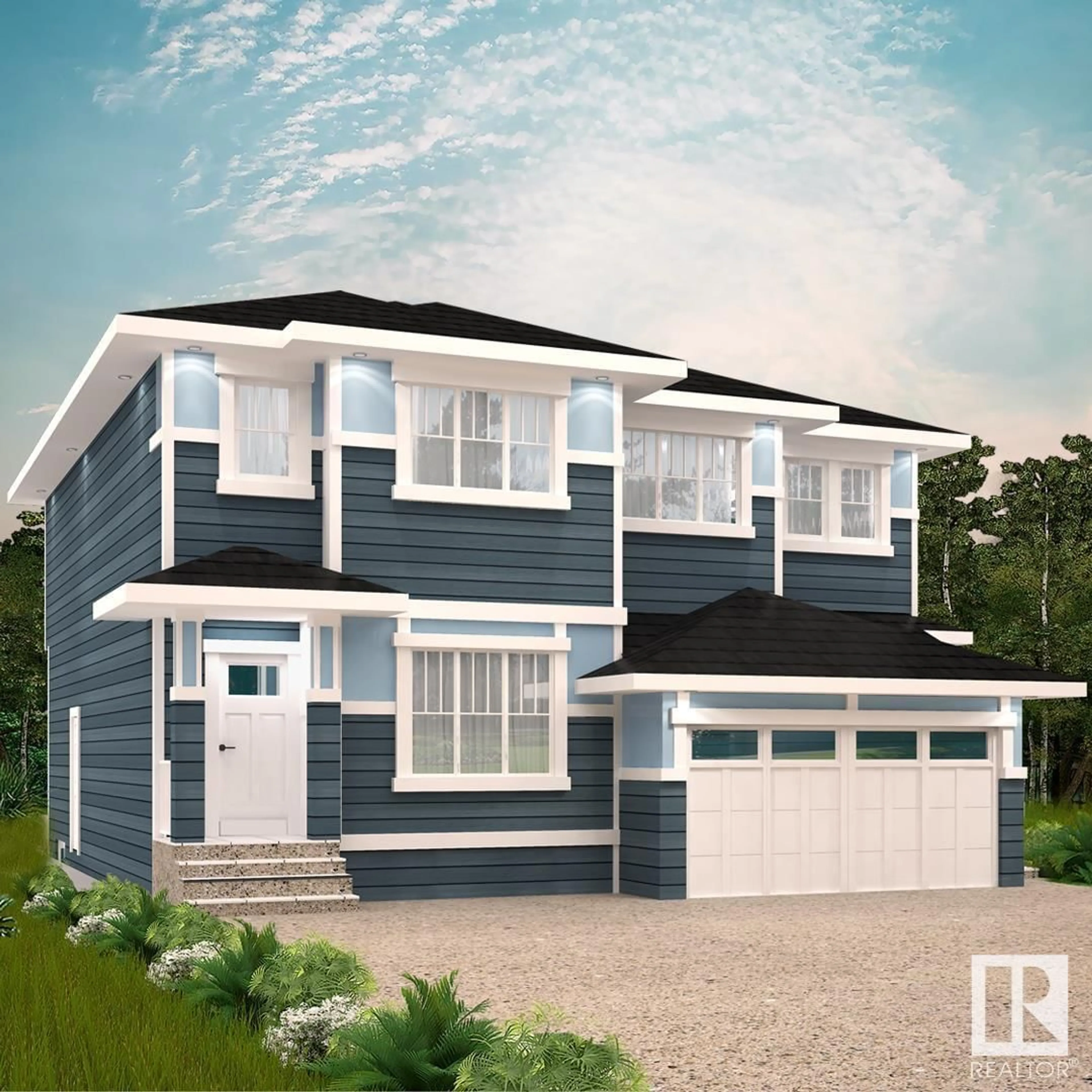 Home with vinyl exterior material, street for 407 27 ST, Edmonton Alberta T6X3H9