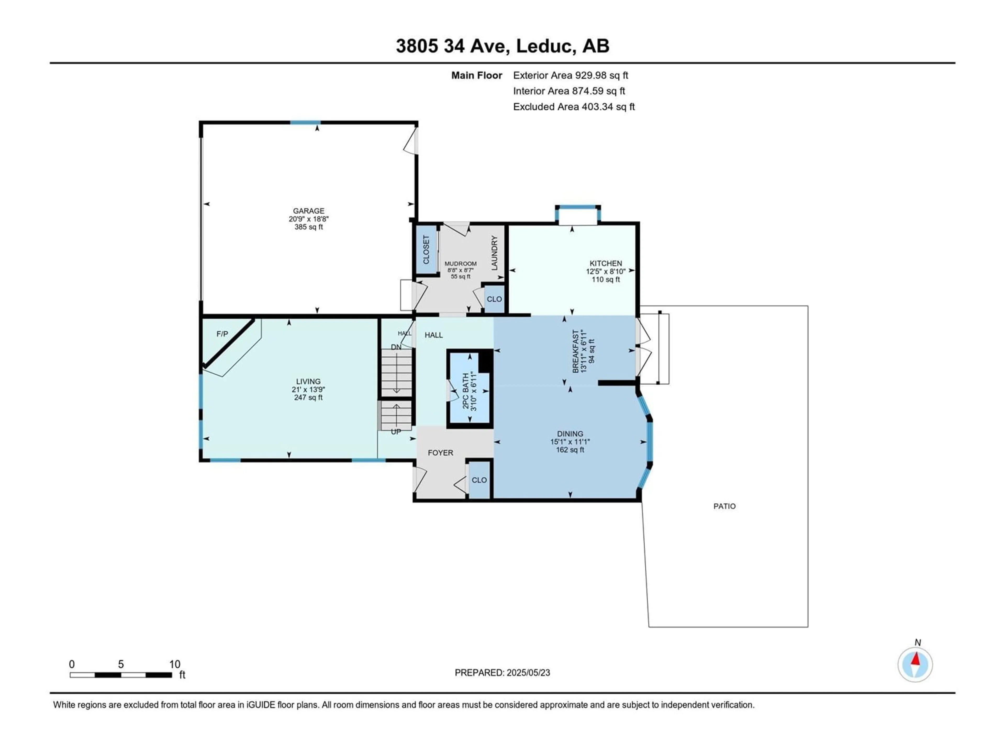 Floor plan for 3805 34 AV, Leduc Alberta T9E6E3