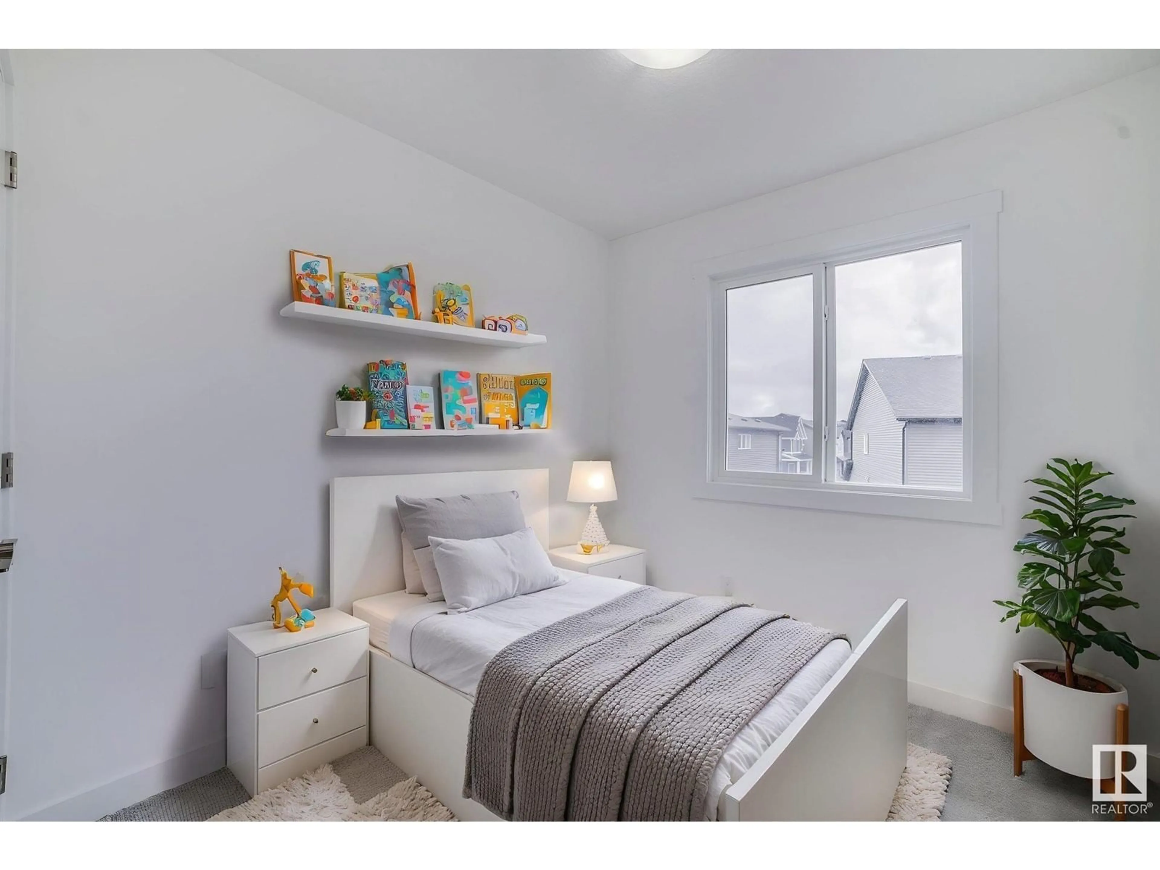 Bedroom with bed, unknown for #59 - 2710 66 ST, Edmonton Alberta T6X3H4