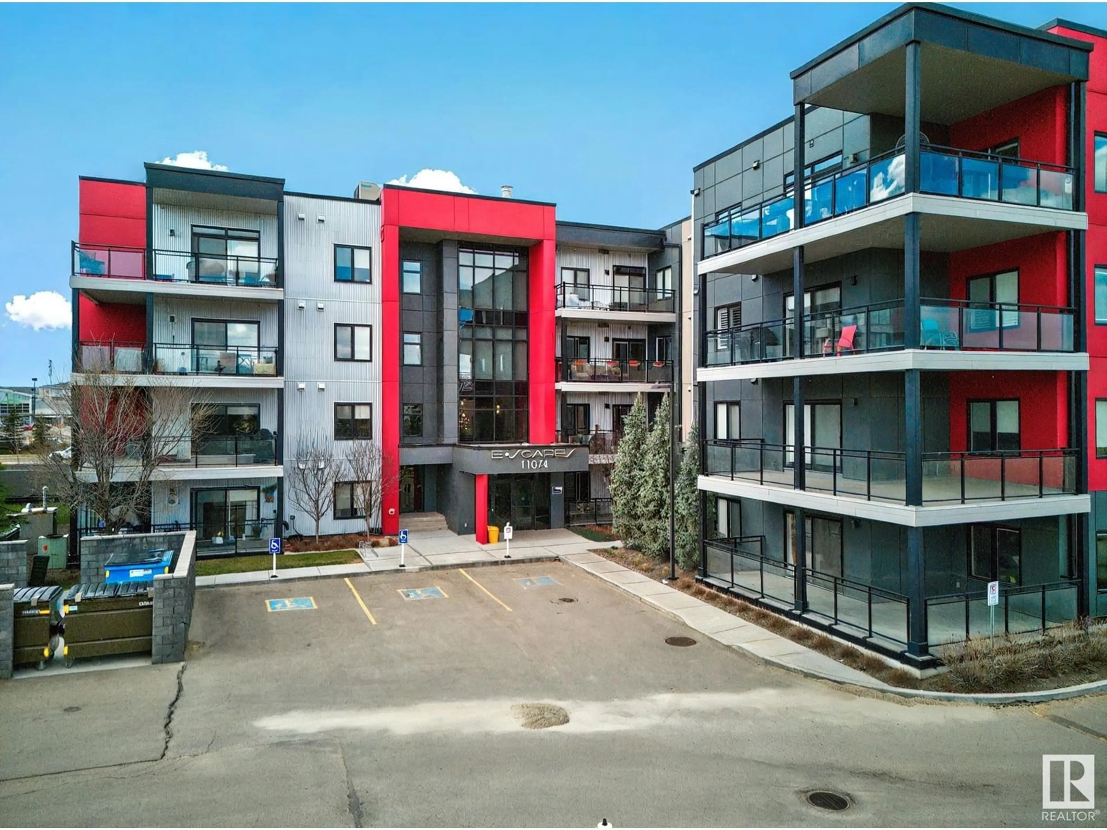 A pic from outside/outdoor area/front of a property/back of a property/a pic from drone, building for 11074 - 230 ELLERSLIE RD, Edmonton Alberta T6W2C2