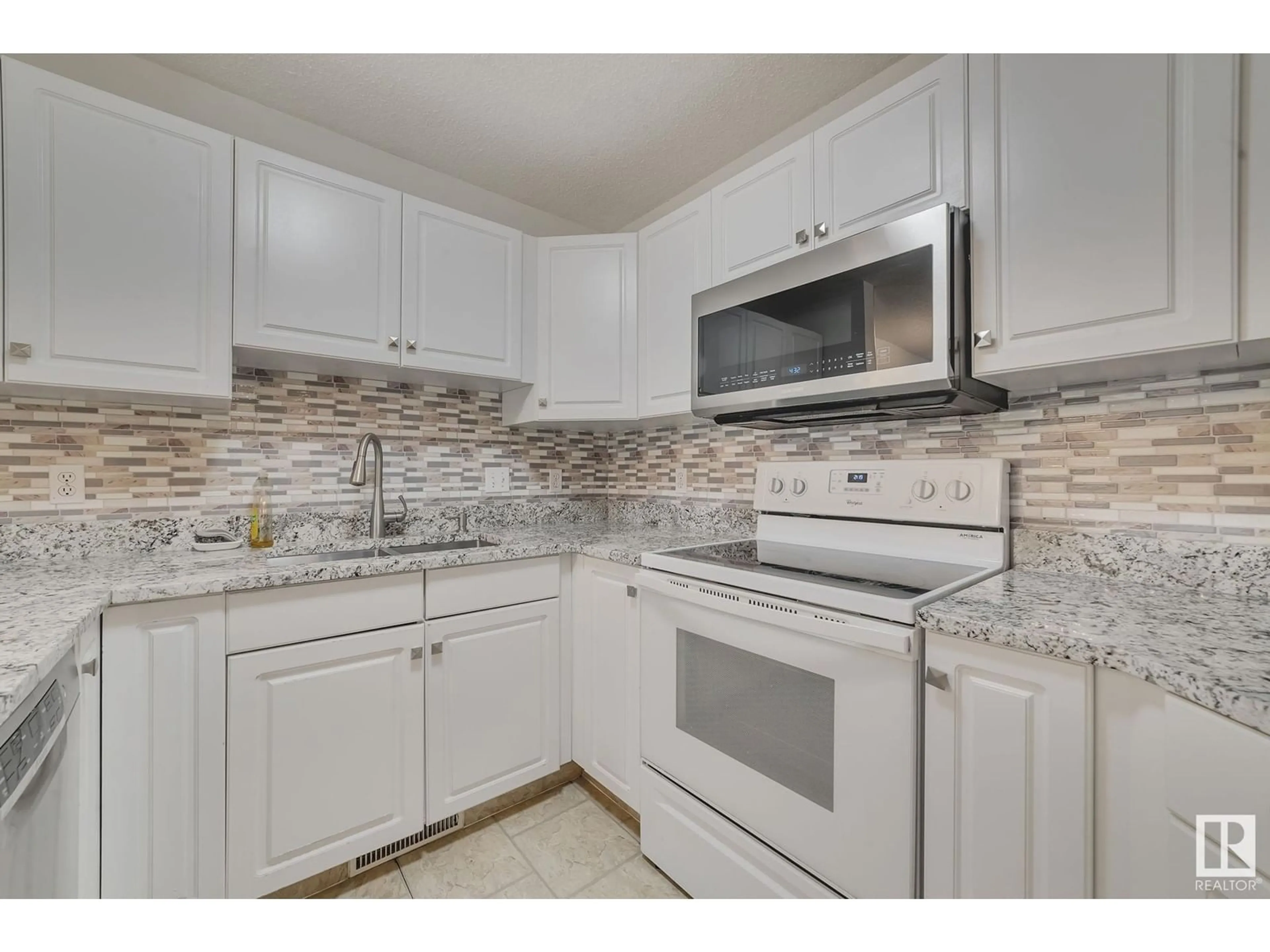 Standard kitchen, ceramic/tile floor for 3450 43 AV, Edmonton Alberta T6L6W9