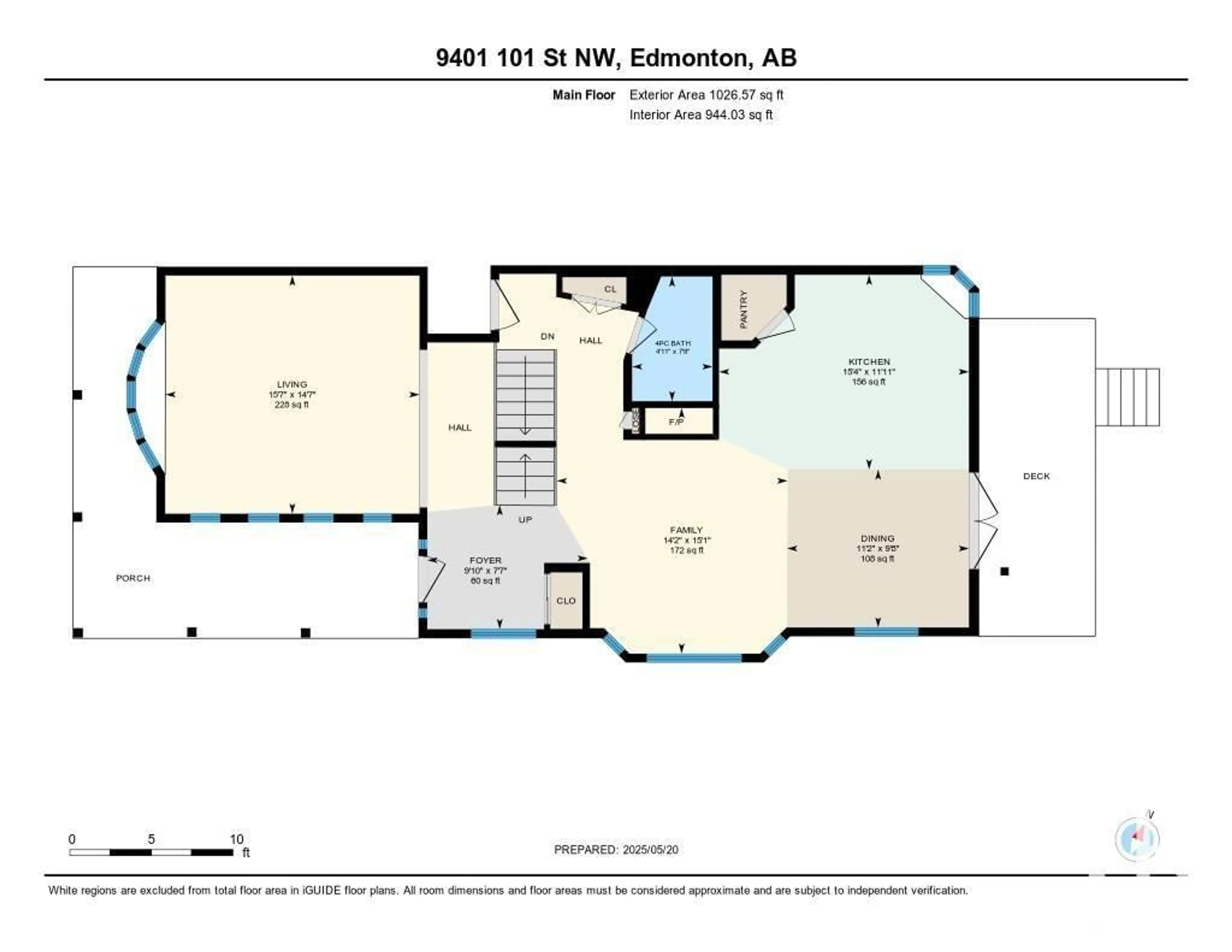 Floor plan for NW - 9401 101 ST, Edmonton Alberta T5K0W5