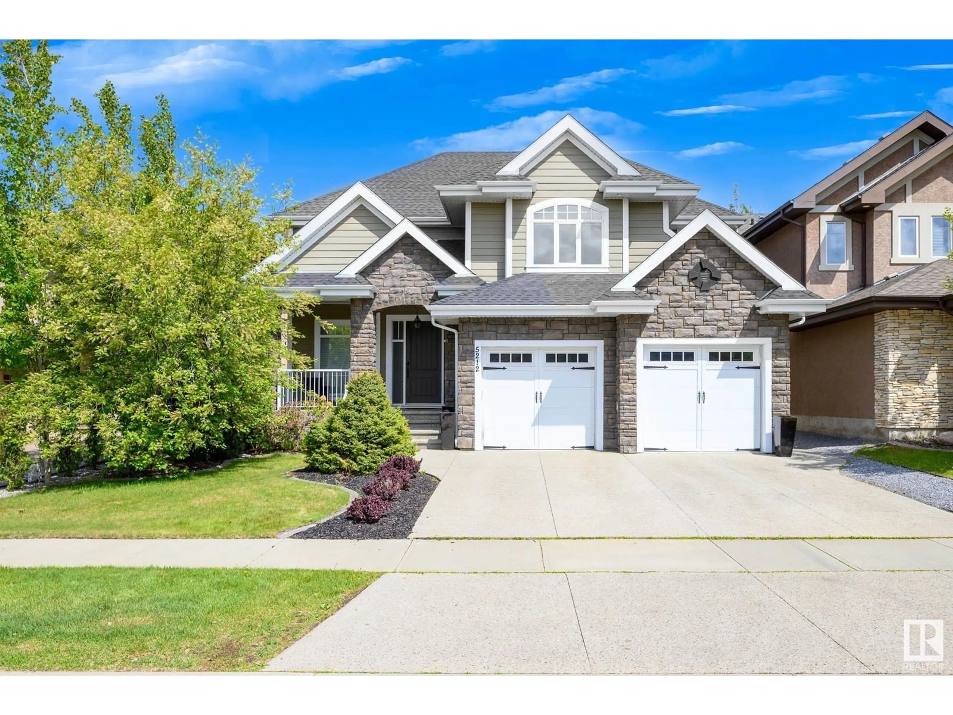 Home with brick exterior material, street for 5212 MULLEN CREST CT, Edmonton Alberta T6R0R2