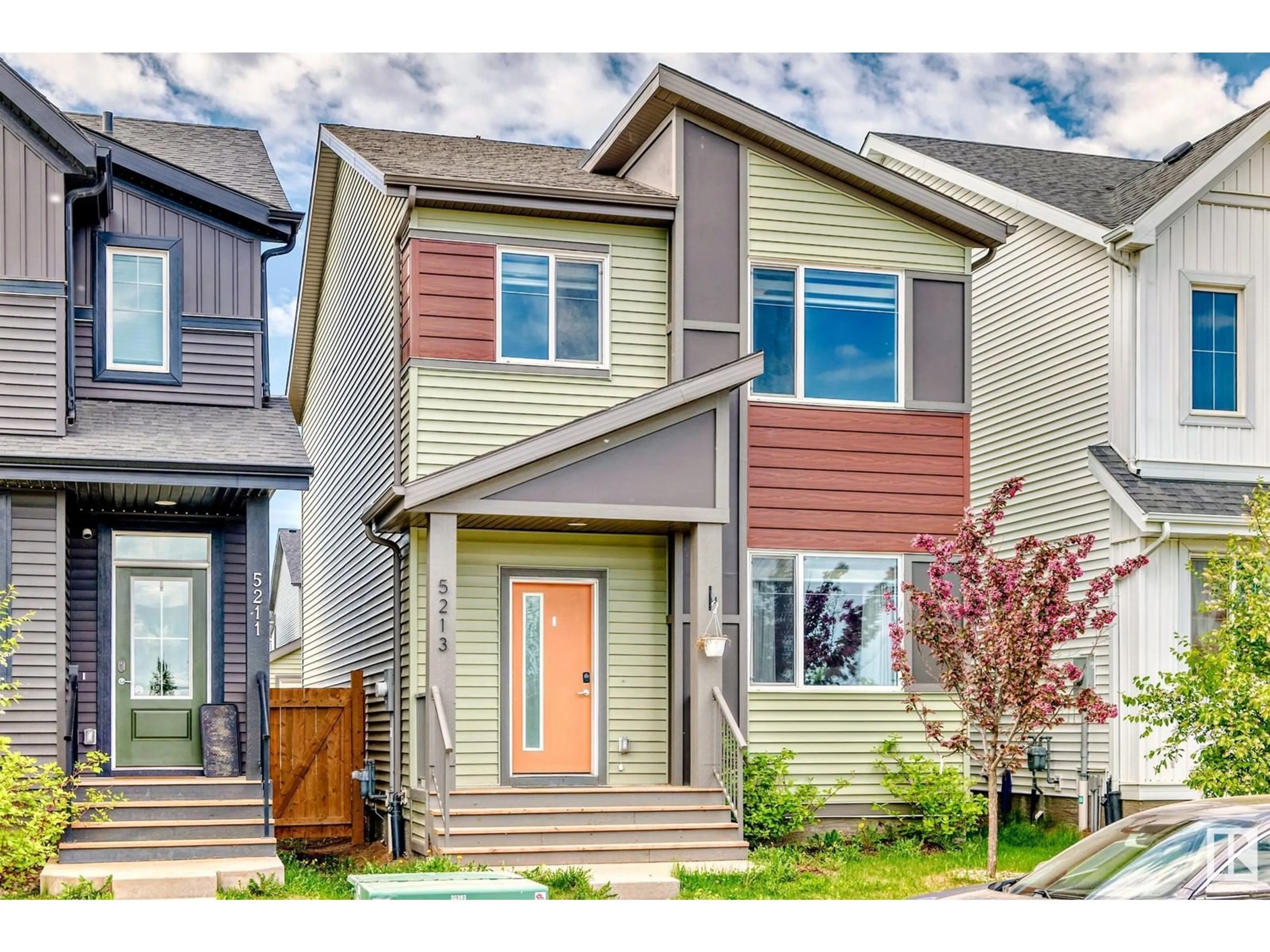 Home with vinyl exterior material, street for 5213 EDGEMONT BV, Edmonton Alberta T6W1J9