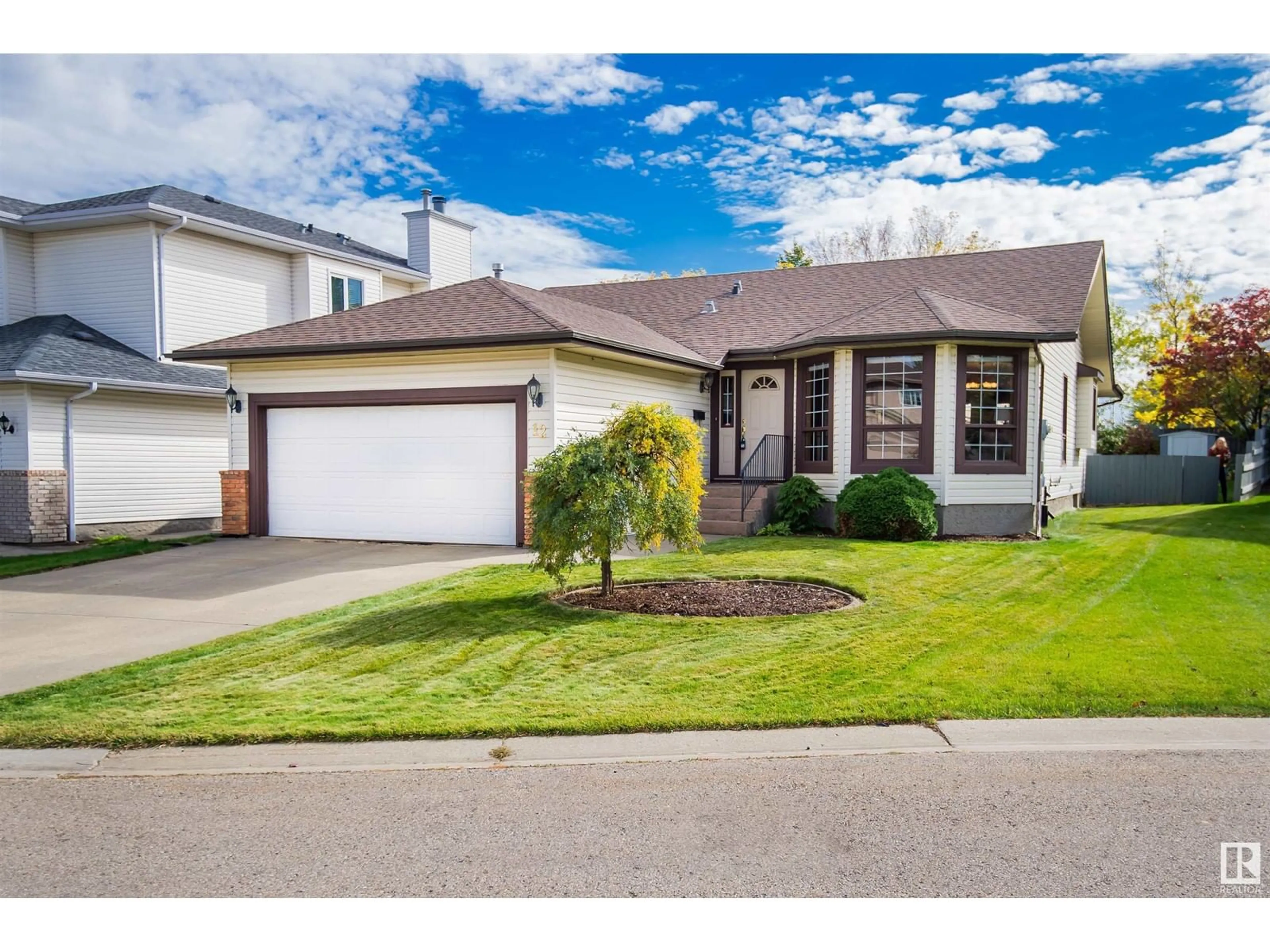 Home with vinyl exterior material, street for 12 CALICO DR, Sherwood Park Alberta T8A5P2