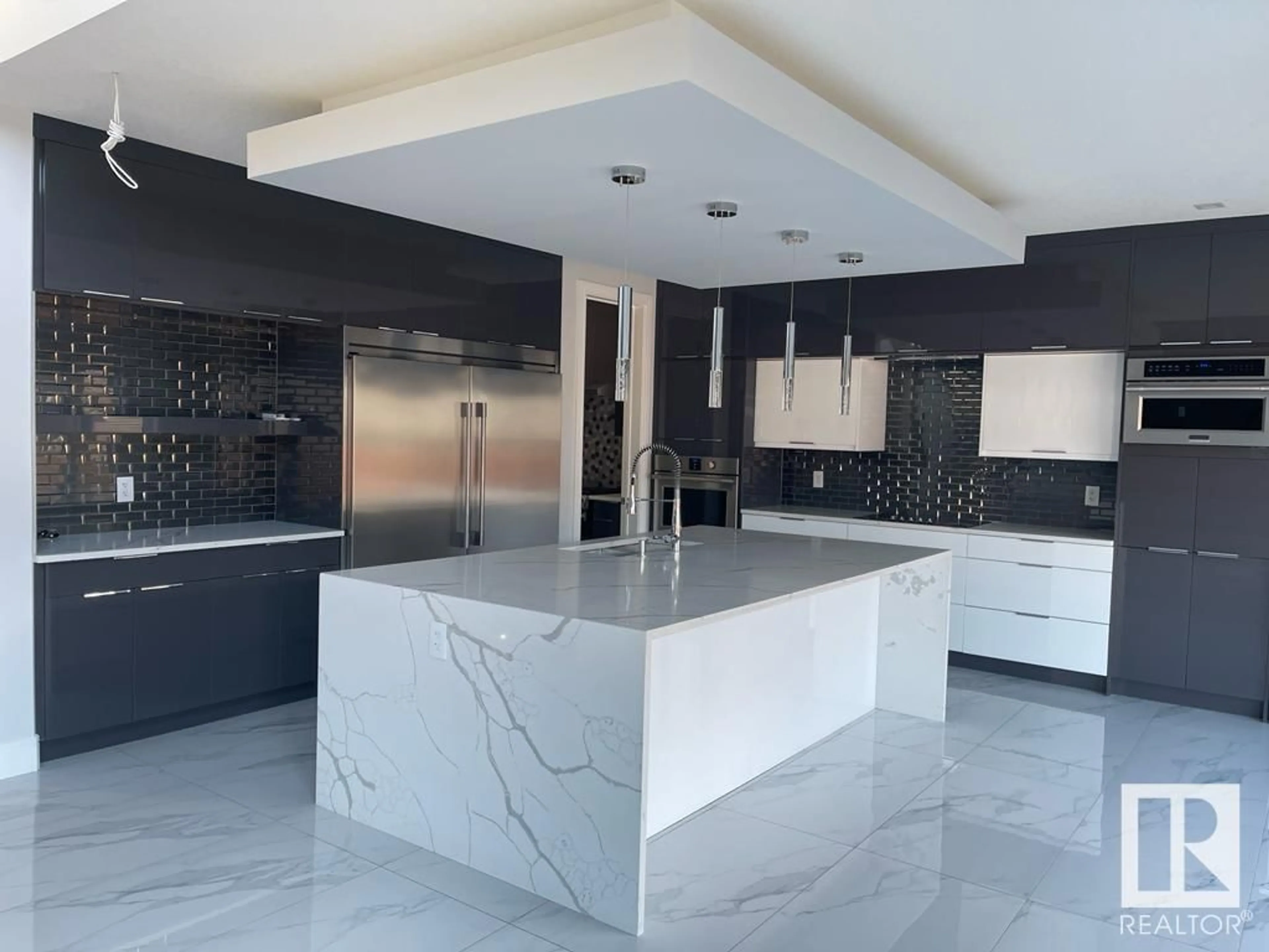 Contemporary kitchen, ceramic/tile floor for 2051 COLLIP CR, Edmonton Alberta T6W5C7