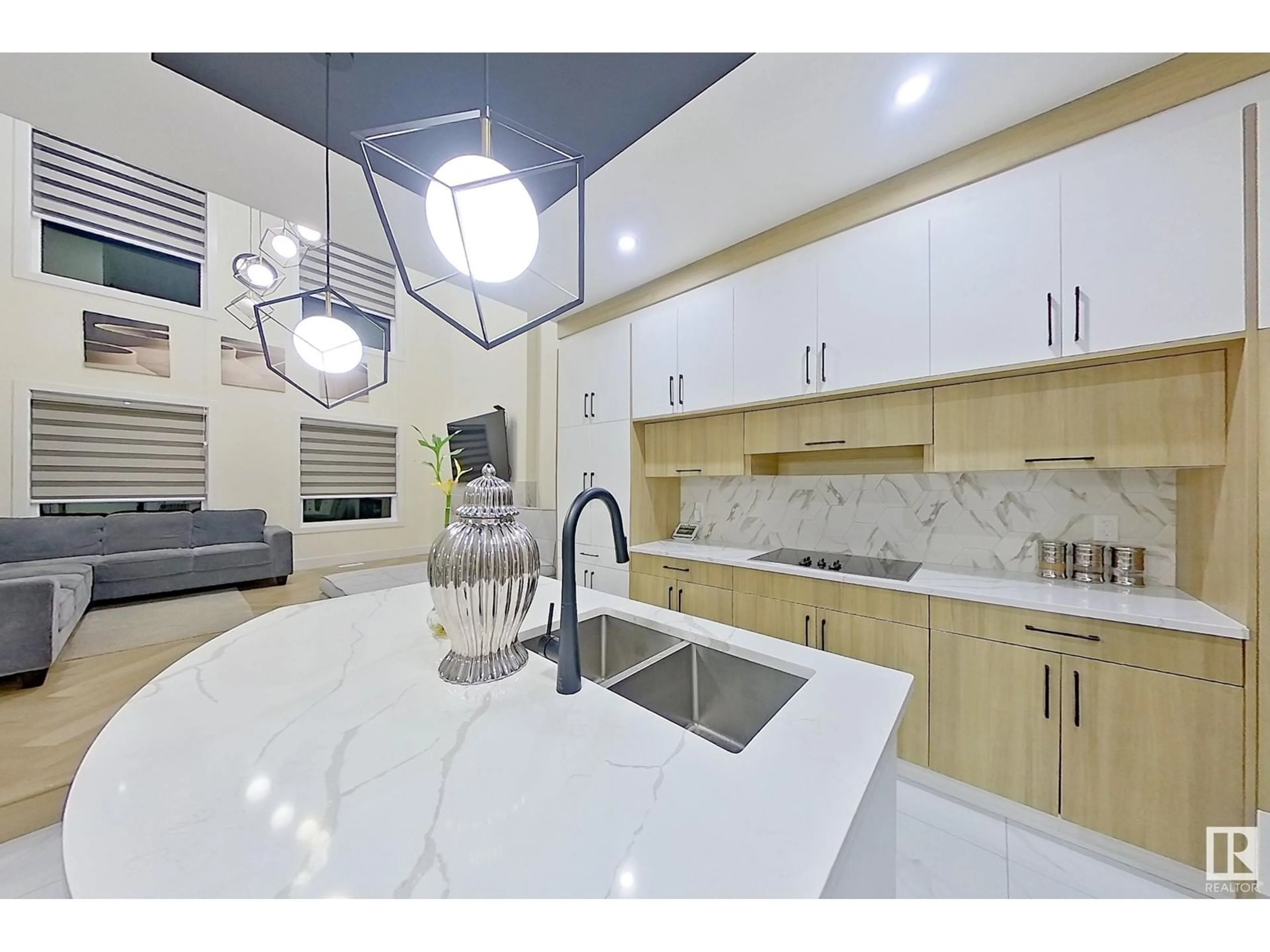 Contemporary kitchen, ceramic/tile floor for 4202 38A ST, Beaumont Alberta T4X2Z6