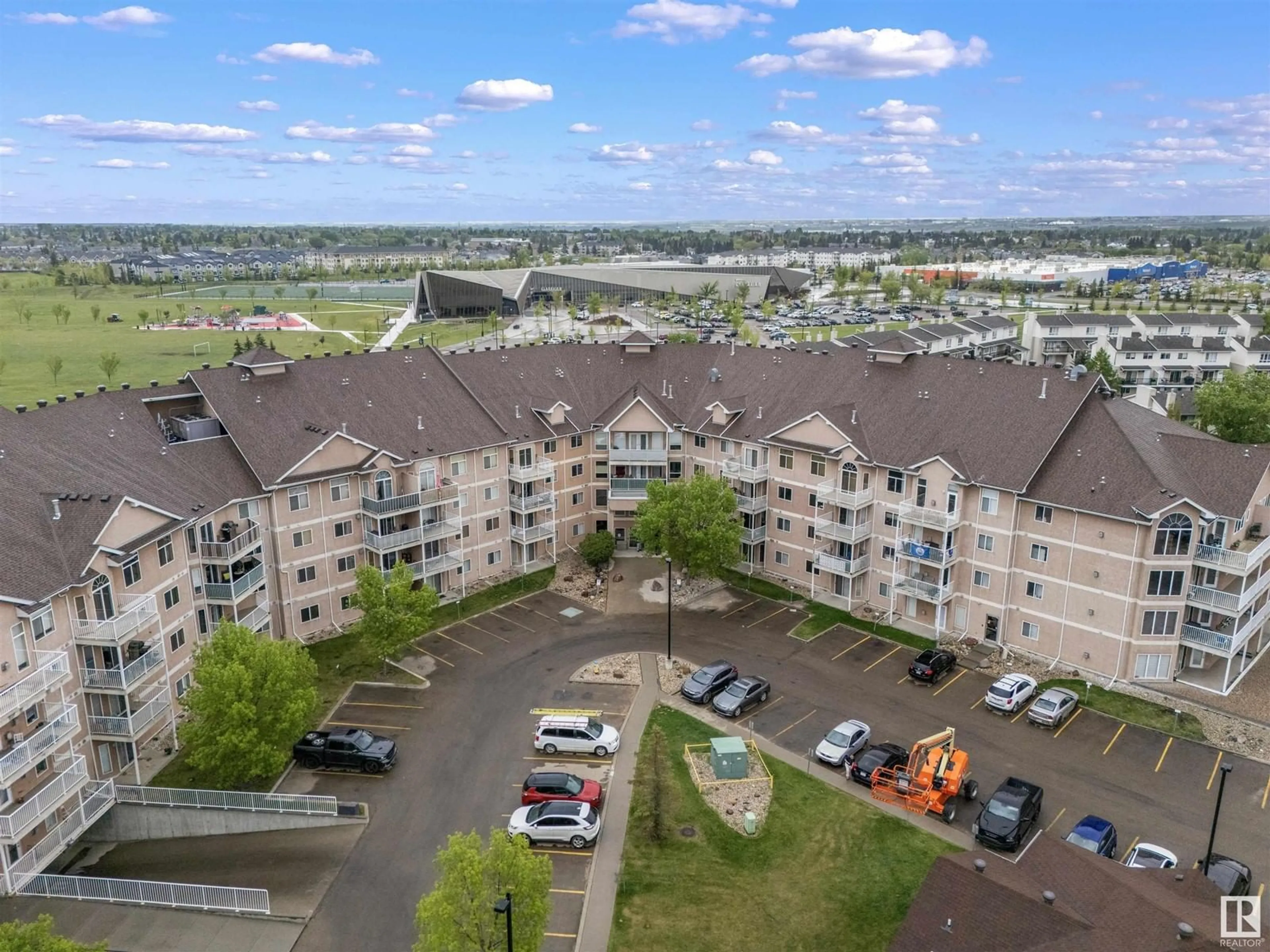 A pic from outside/outdoor area/front of a property/back of a property/a pic from drone, unknown for #310 - 4312 139 AV, Edmonton Alberta T5Y3J4