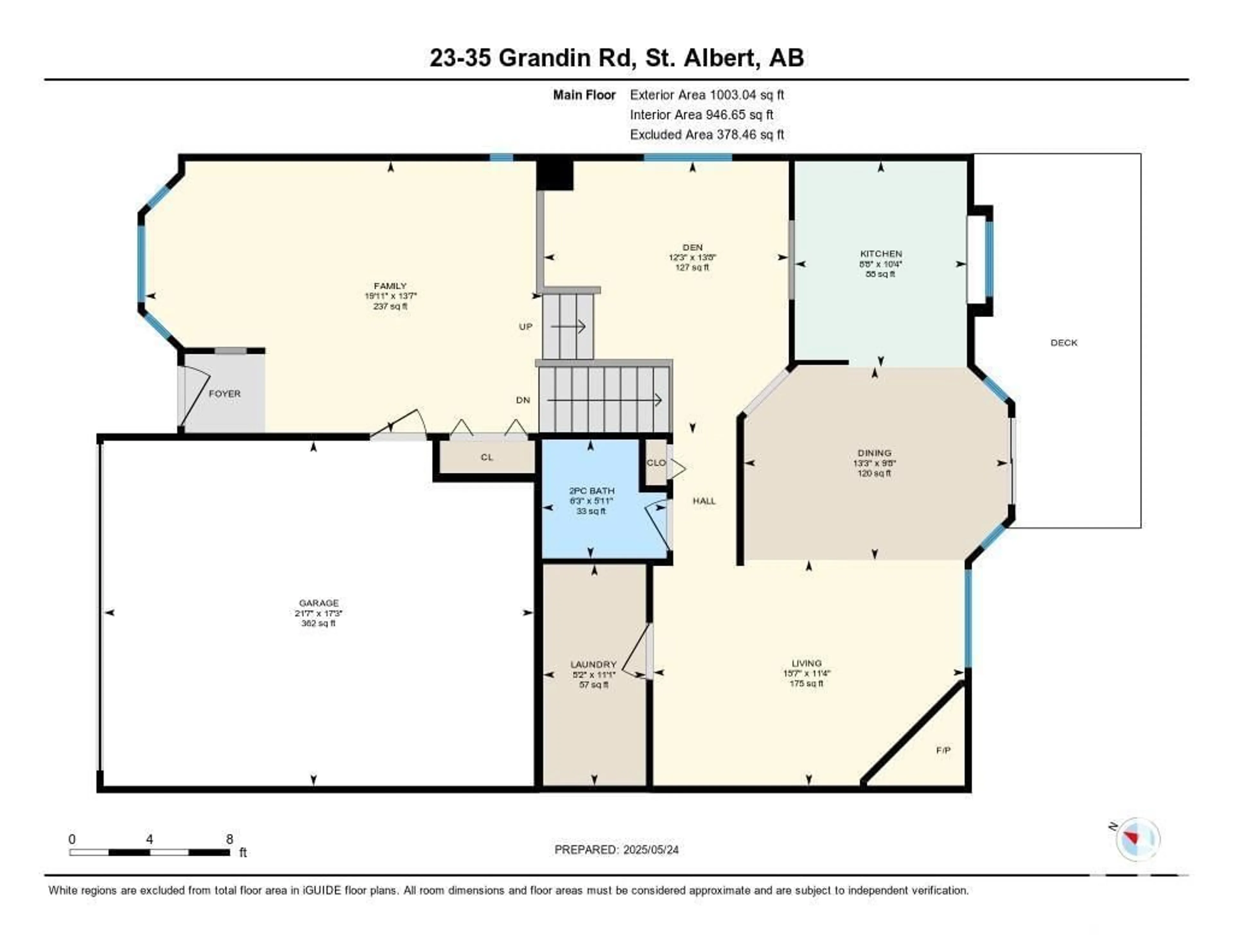 Floor plan for 35 - 23 GRANDIN RD, St. Albert Alberta T8N5W2