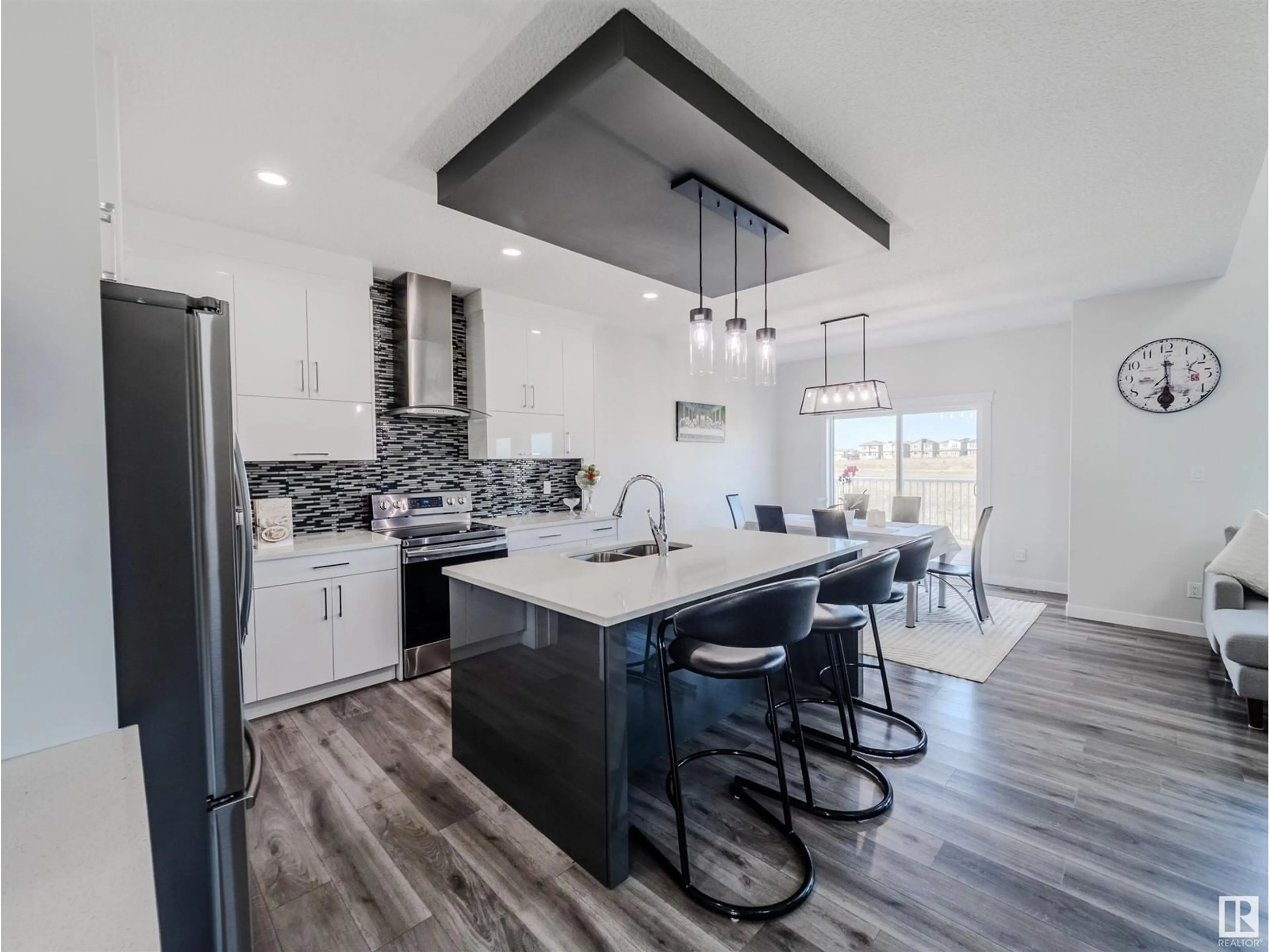 Open concept kitchen, ceramic/tile floor for 334 ASTON CL, Leduc Alberta T9E1H9