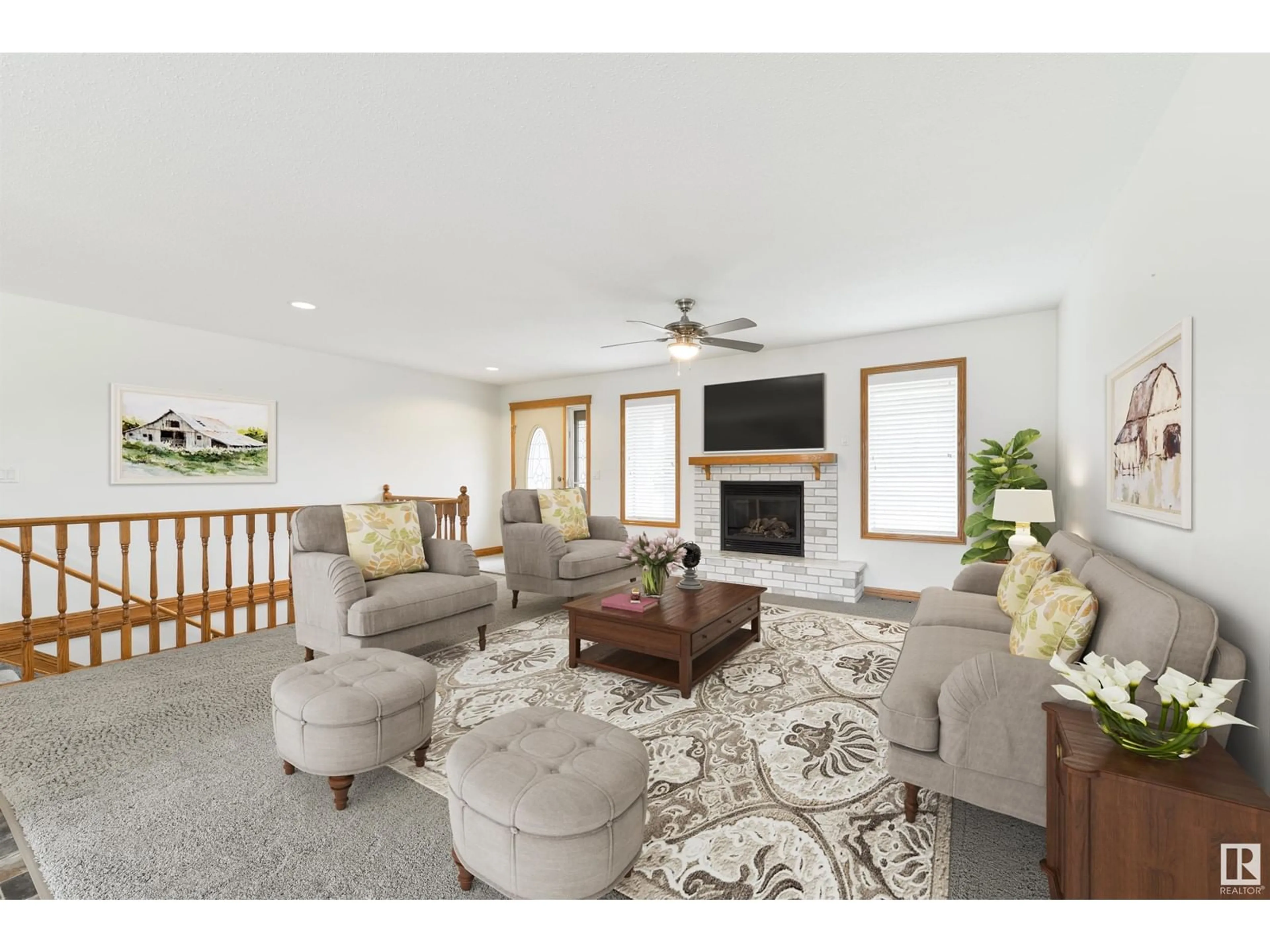 Living room with furniture, unknown for 9 - 53319 RGE ROAD 275, Rural Parkland County Alberta T7X3T2